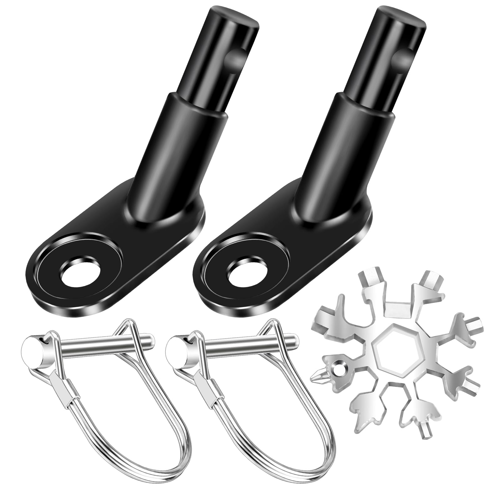 🚲🔗 2 Stück Fahrradanhänger Kupplung mit Schneeflocken Multifunktionszubehör Angebot bei HelloDeals