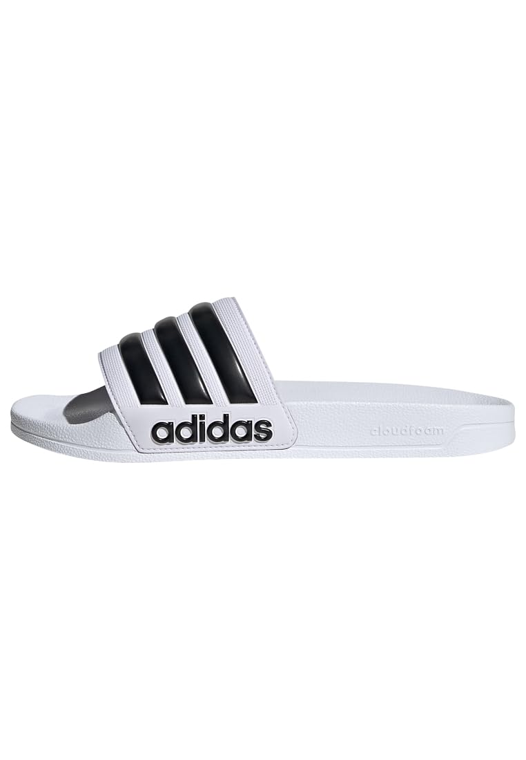 🌟 Super Sale! adidas Unisex Adilette Shower Slides Schiebe-Sandalen 43 EU Cloud White Core Black Cloud White 🌟 Angebot bei HelloDeals