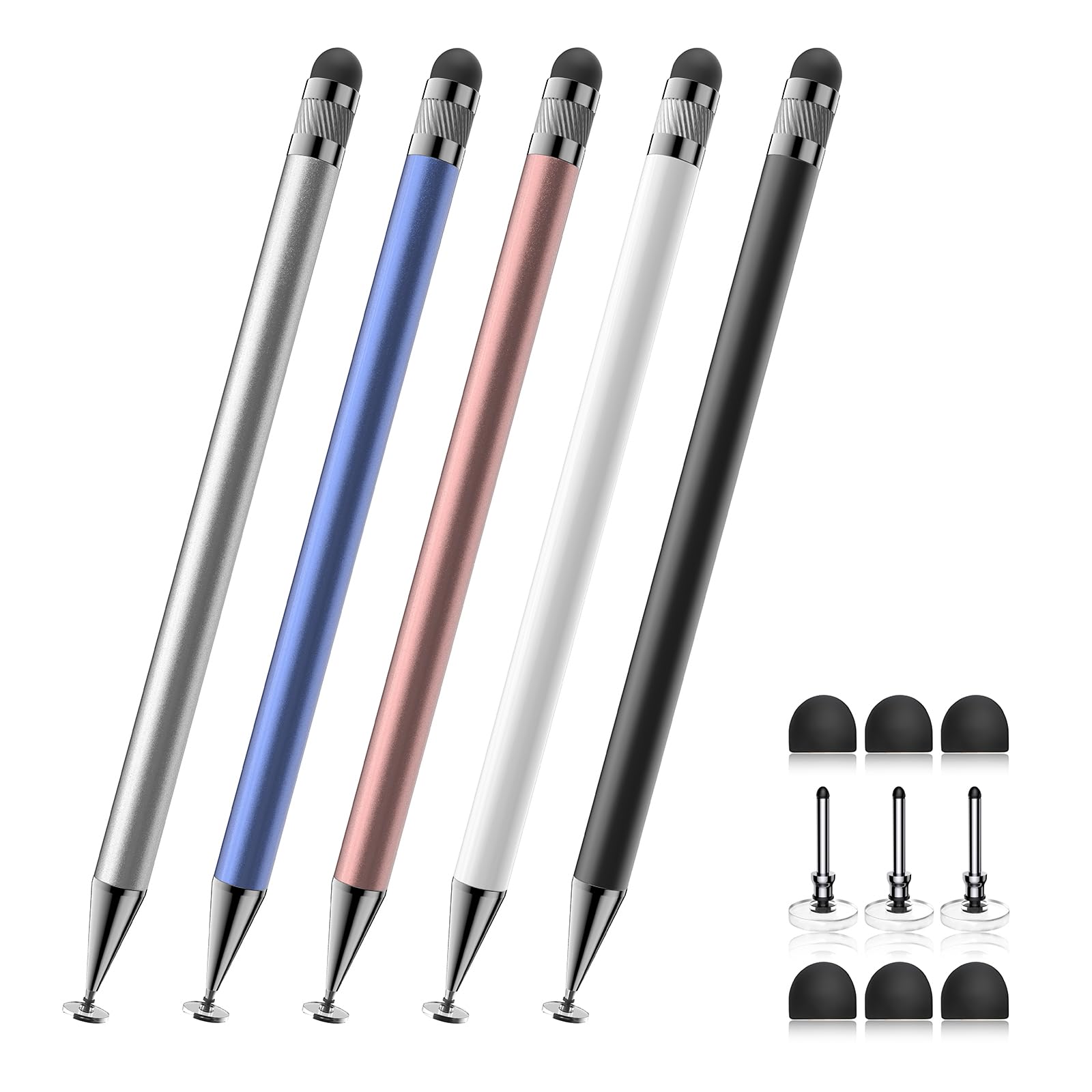 Bopomofo Tablet Stift (5 Stück) 🌟 2-in-1 Touchscreen Stift 📱 Stift für Alle Touchscreens 🖊️ Kompatibel Mit Handy, iPad, Android 🌈 Angebot bei HelloDeals