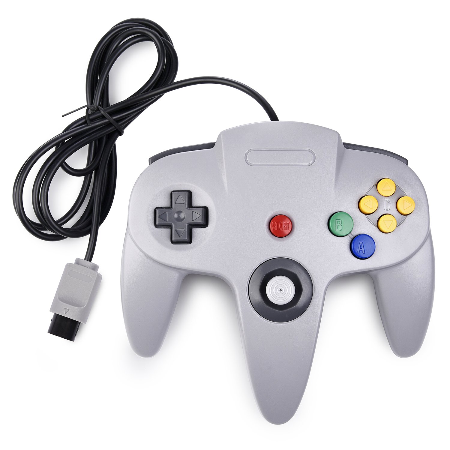 🎮 miadore Retro Wired Controllers für N64 Console | Classic Controller Joystick für Classic 64 Konsole N64 Game System, Grau 🕹️ Angebot bei HelloDeals