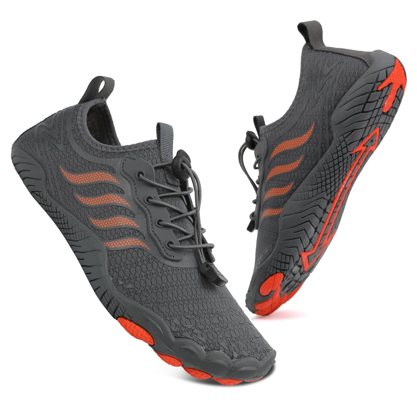 🌊 Badeschuhe Wasserschuhe Herren Damen Strandschuhe Barfußschuhe Sommer Schwimmschuhe Aquaschuhe Schnell Trocknen Surfschuhe 44 EU Grau 🏖️ Angebot bei HelloDeals