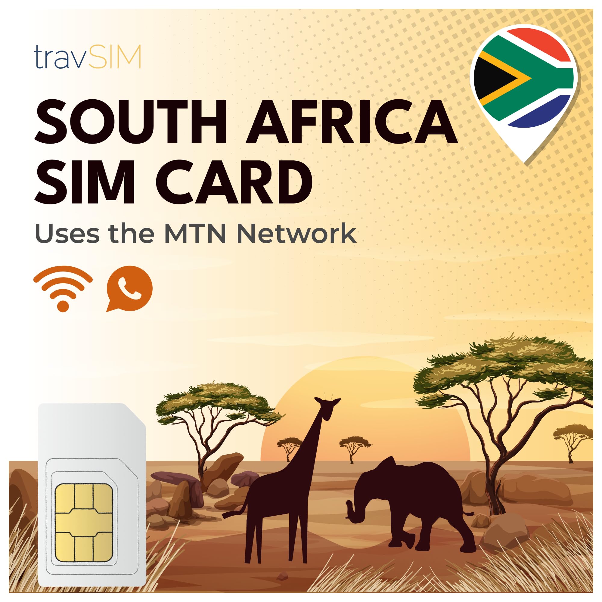📱💳 travSIM Südafrika SIM-Karte | 100GB Daten | 4G-Geschwindigkeit Angebot bei HelloDeals
