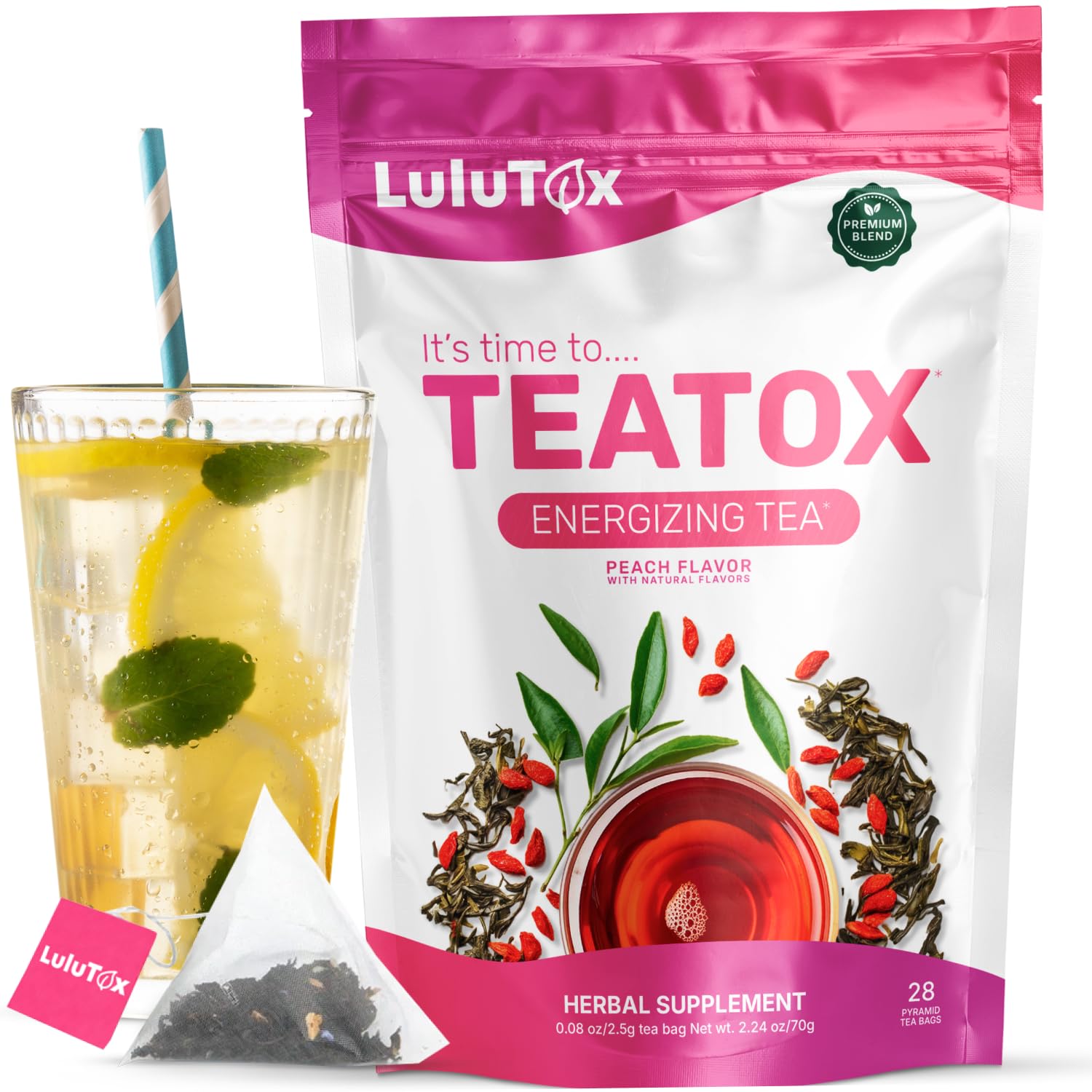 🍵 LULUTOX Detox Tee zum Abnehmen – Natürliche Kräutermischung mit Löwenzahn, Ginseng & Ingwer 🌿 Angebot bei HelloDeals