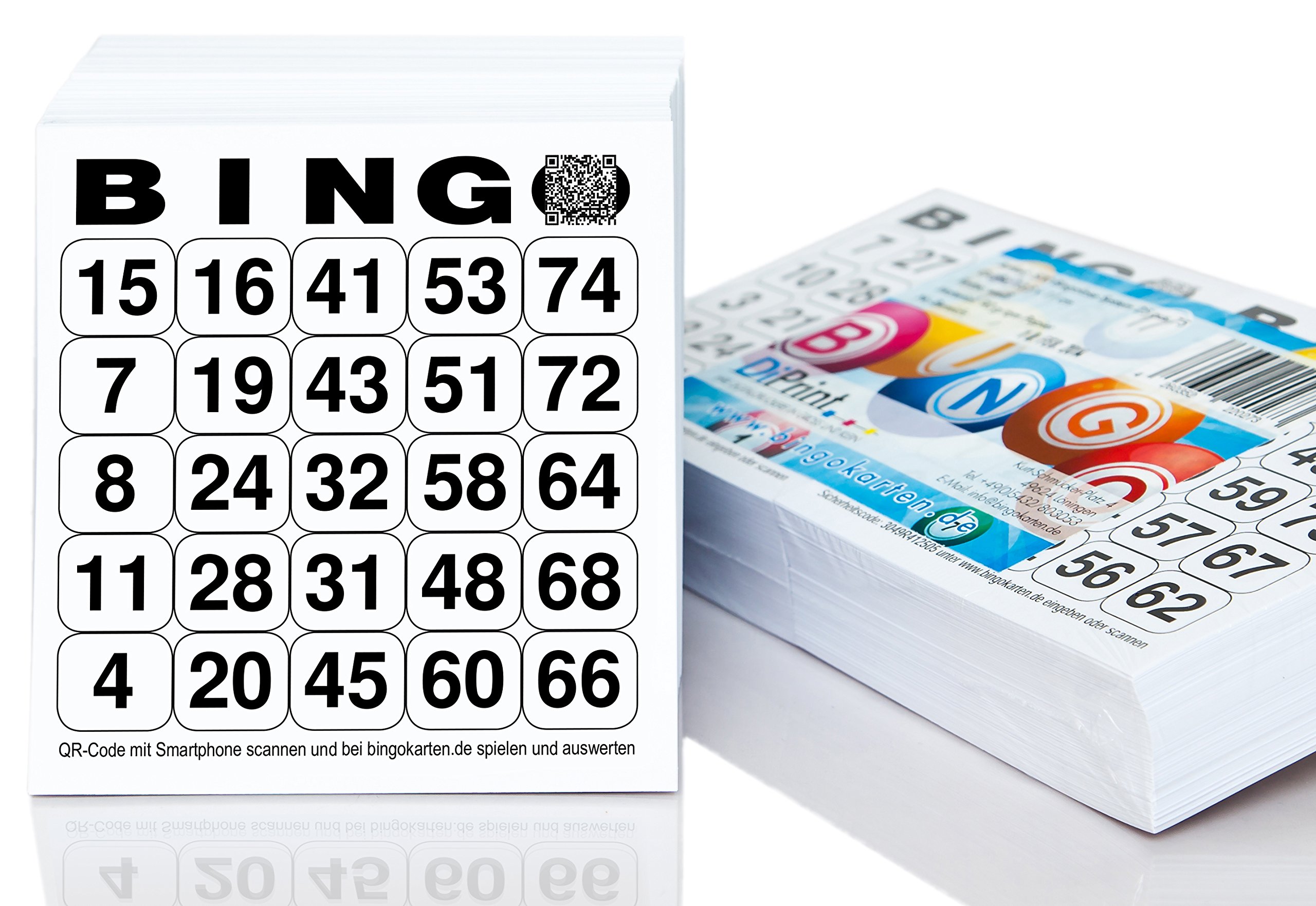 🎉 DiPrint 500 Bingokarten/Bingolose System 25 in 75 (10,5 x 11 cm) - Angebot! Angebot bei HelloDeals