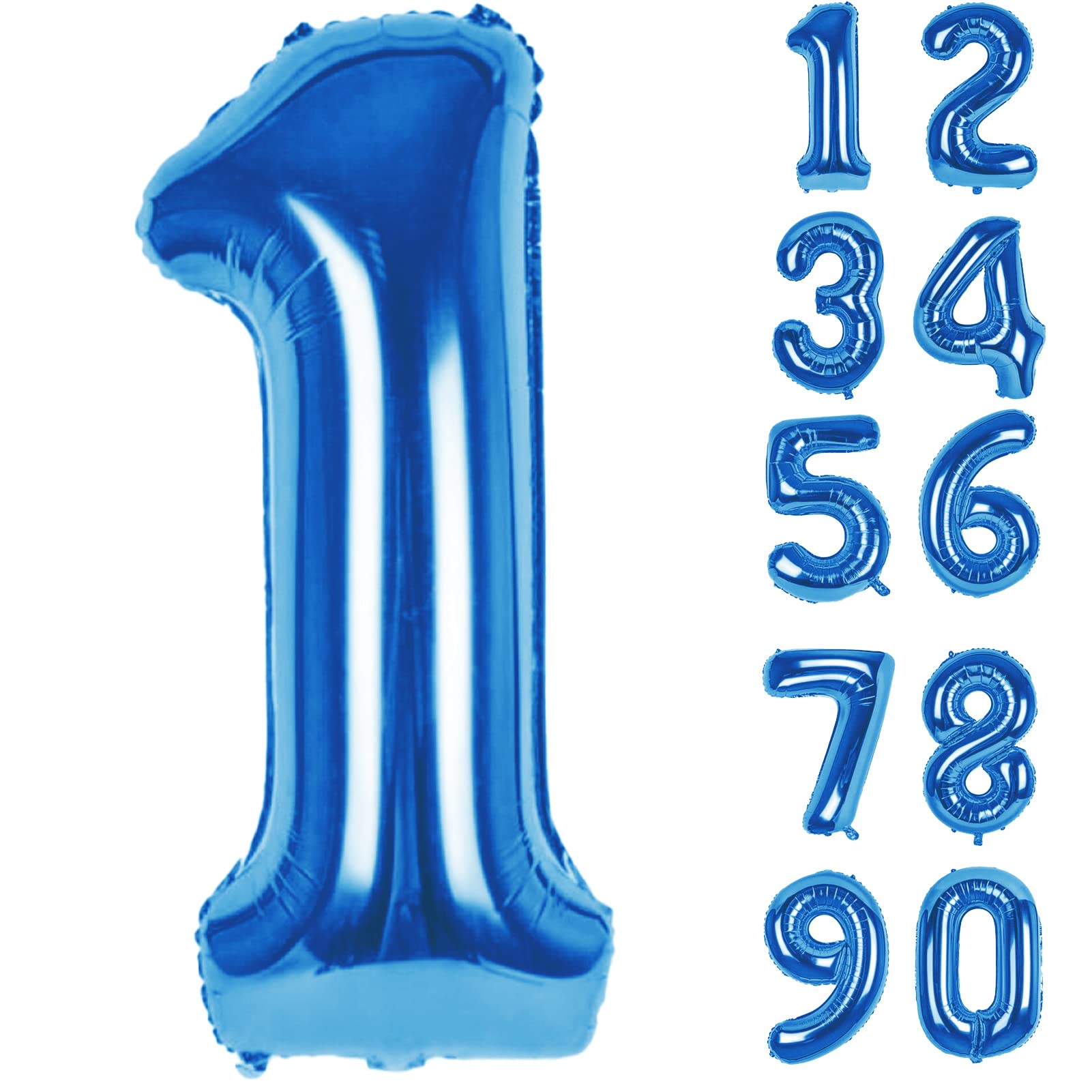 Luftballon 1. Folienballon Geburtstag Zahlen Luftballons, Blau XXL Riesen Zahl 1 Angebot bei HelloDeals
