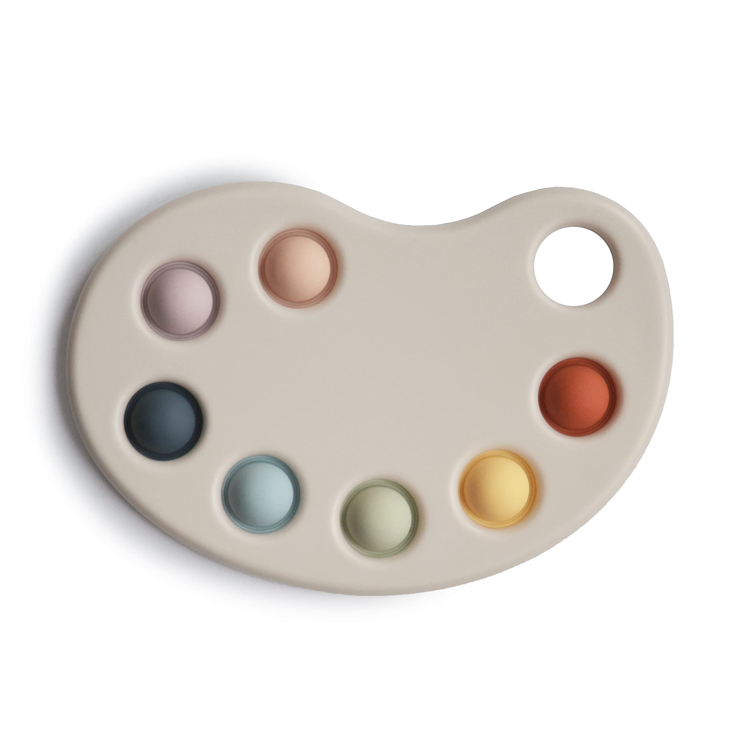 🎨 Mushie Palette Pressspielzeug für Baby & Kinder Angebot bei HelloDeals