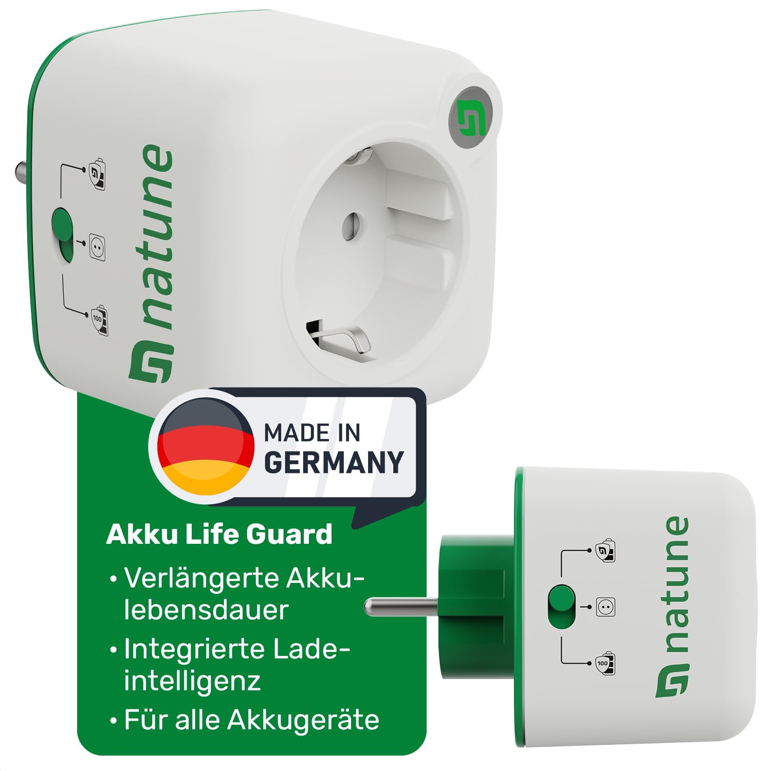 Natune Akkuschutz Adapter „Akku Life Guard“ 🌿🔌🔋 Angebot bei HelloDeals