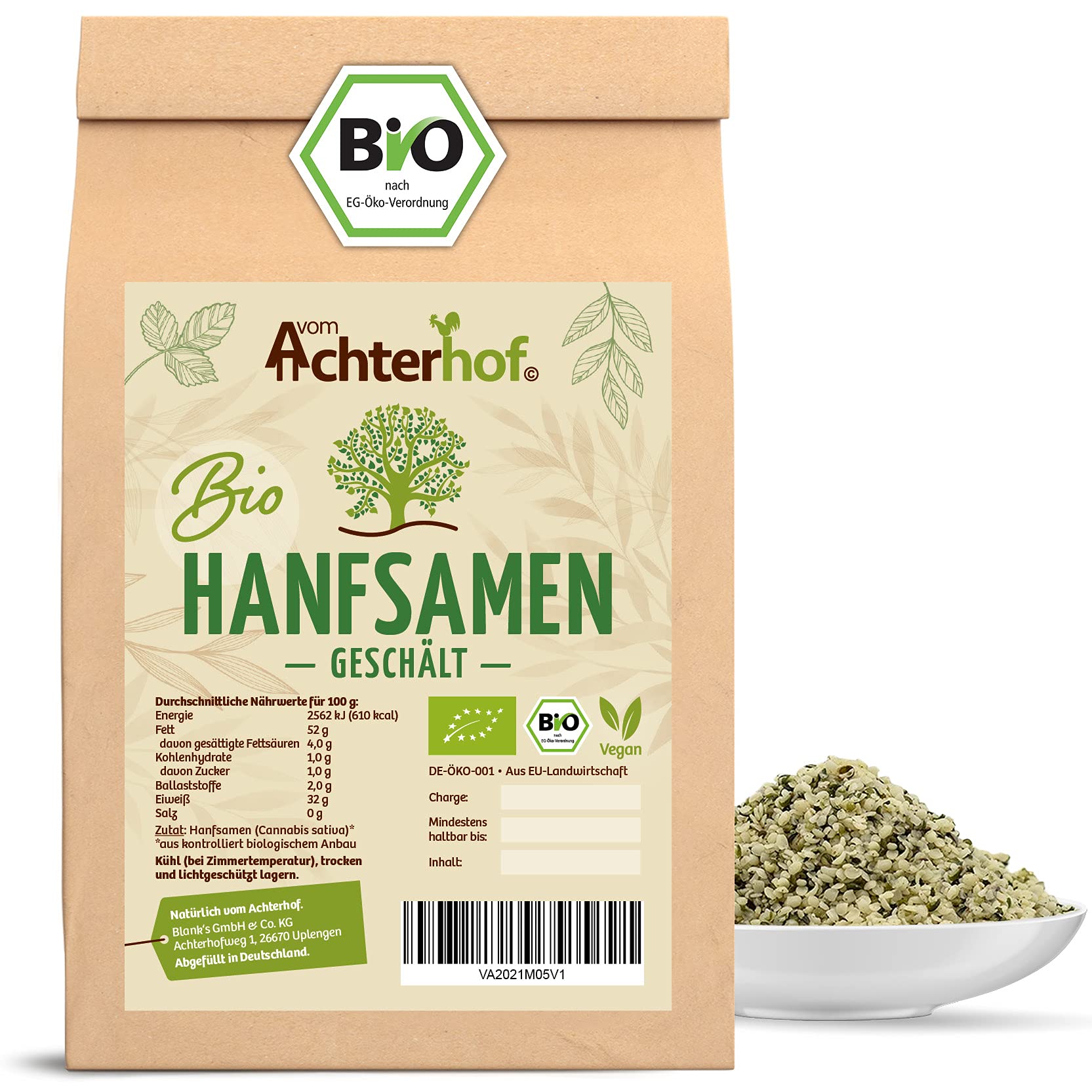 Bio Hanfsamen geschält - Superfood für deine Küche! 🌿🌰 Angebot bei HelloDeals