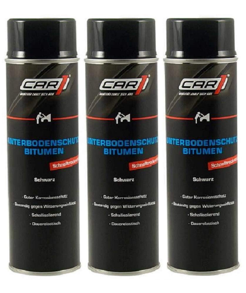 🚗 Mega Deal! 3 x 500ml CAR1 Unterbodenschutz Bitumen Versiegelung 🚗 Angebot bei HelloDeals
