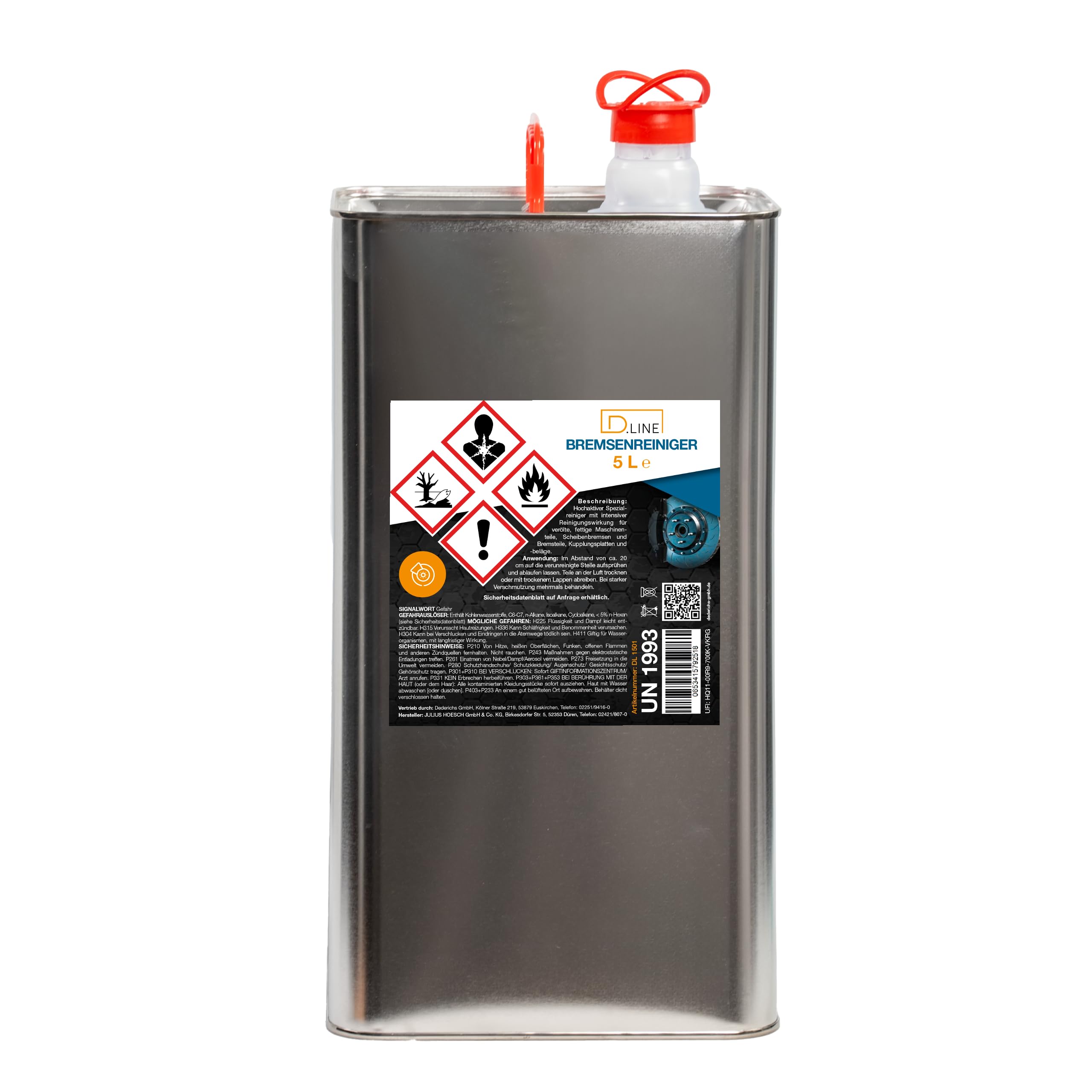 🔥 Super Angebot! D.LINE Bremsenreiniger 5 Liter (1) - Jetzt zugreifen! Angebot bei HelloDeals
