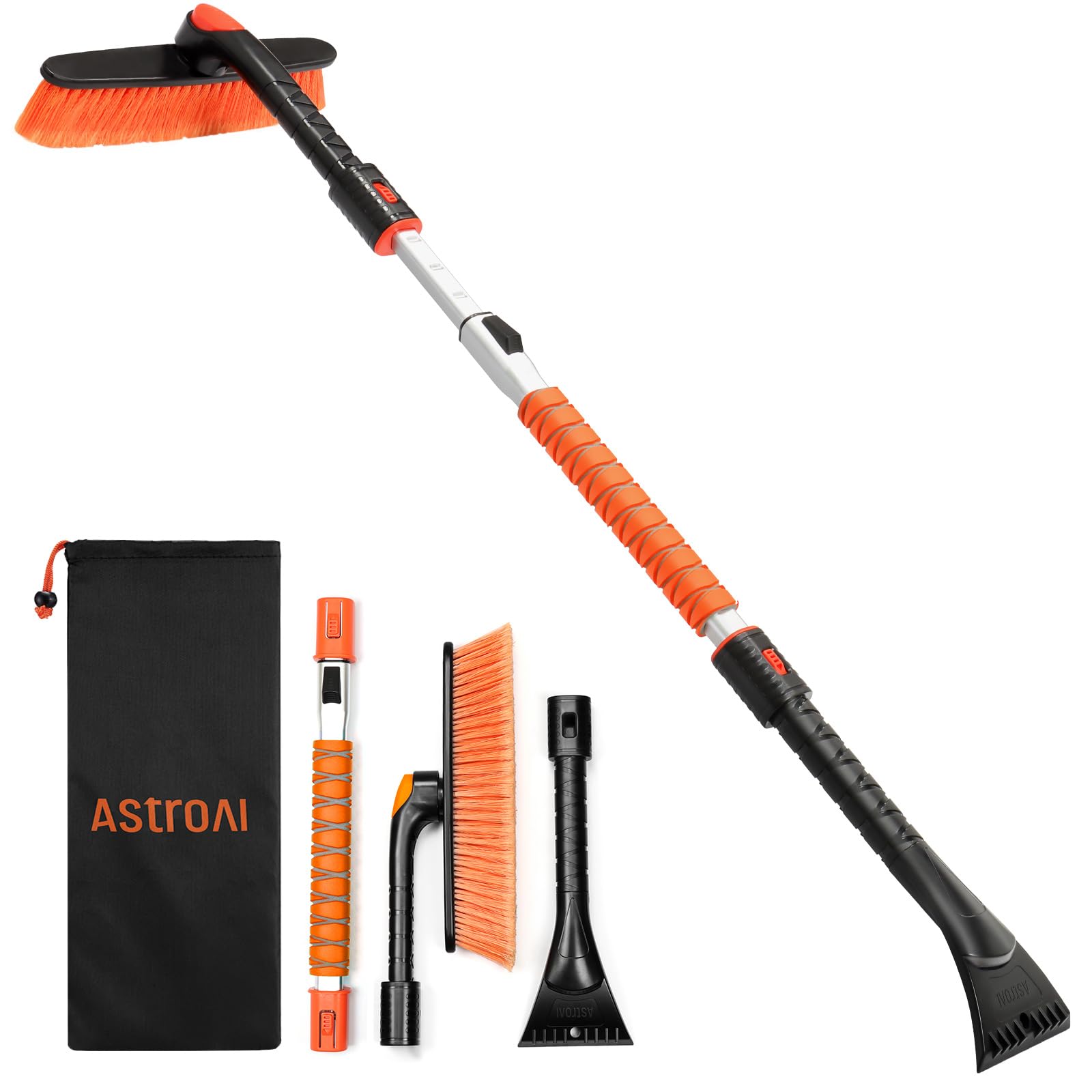 🚗 AstroAI Eiskratzer Auto mit Besen 120CM Lang - 3in1 Auto Eisschaber & Schneebesen 🌨️ Angebot bei HelloDeals