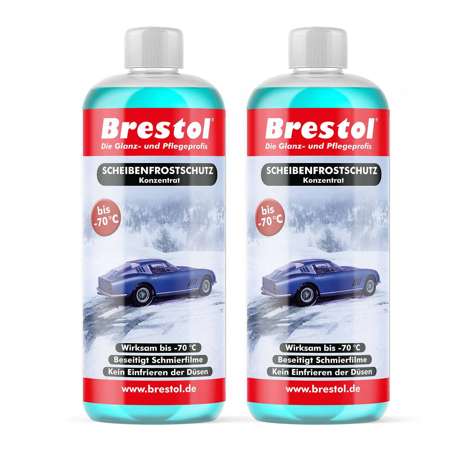 Brestol Scheibenfrostschutz 2X 1000 ml Konzentrat -70 °C ❄️🚗 Angebot bei HelloDeals