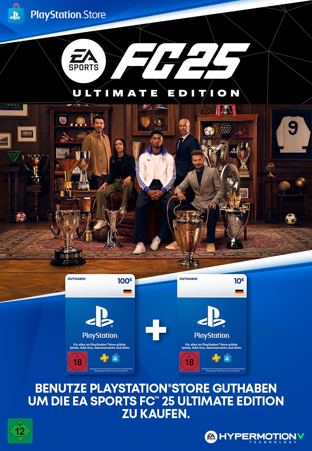 🎮 110€ PlayStation Store Guthaben für EA SPORTS FC 25 Ultimate Edition | Deutsches Konto [Code per Email] PS4 Ultimate Angebot bei HelloDeals