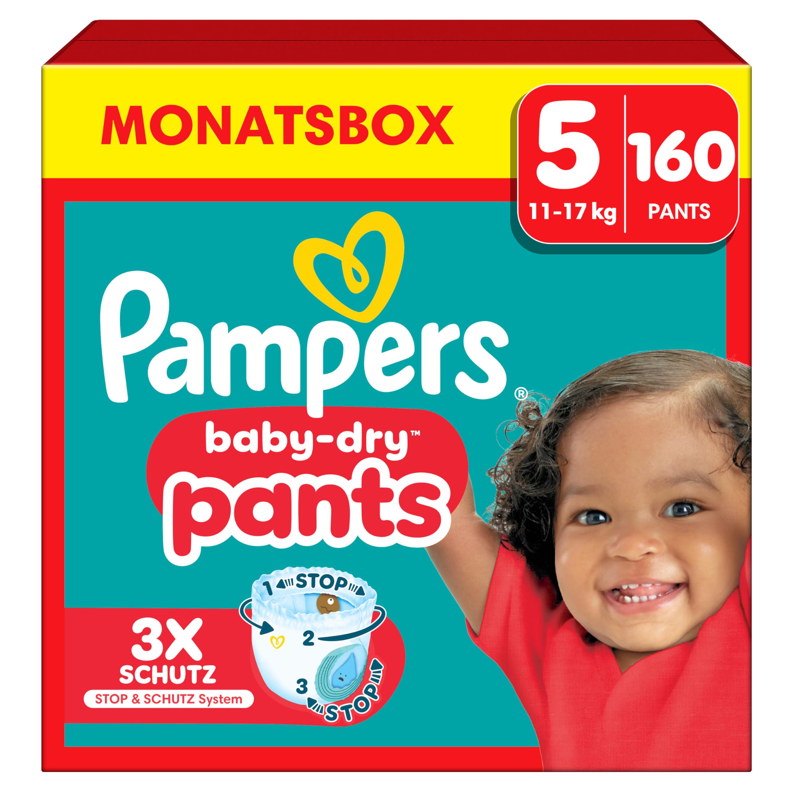 👶 Pampers Baby-Dry Pants Größe 5, 160 Windeln - NEU-Angebot! 👶 Angebot bei HelloDeals