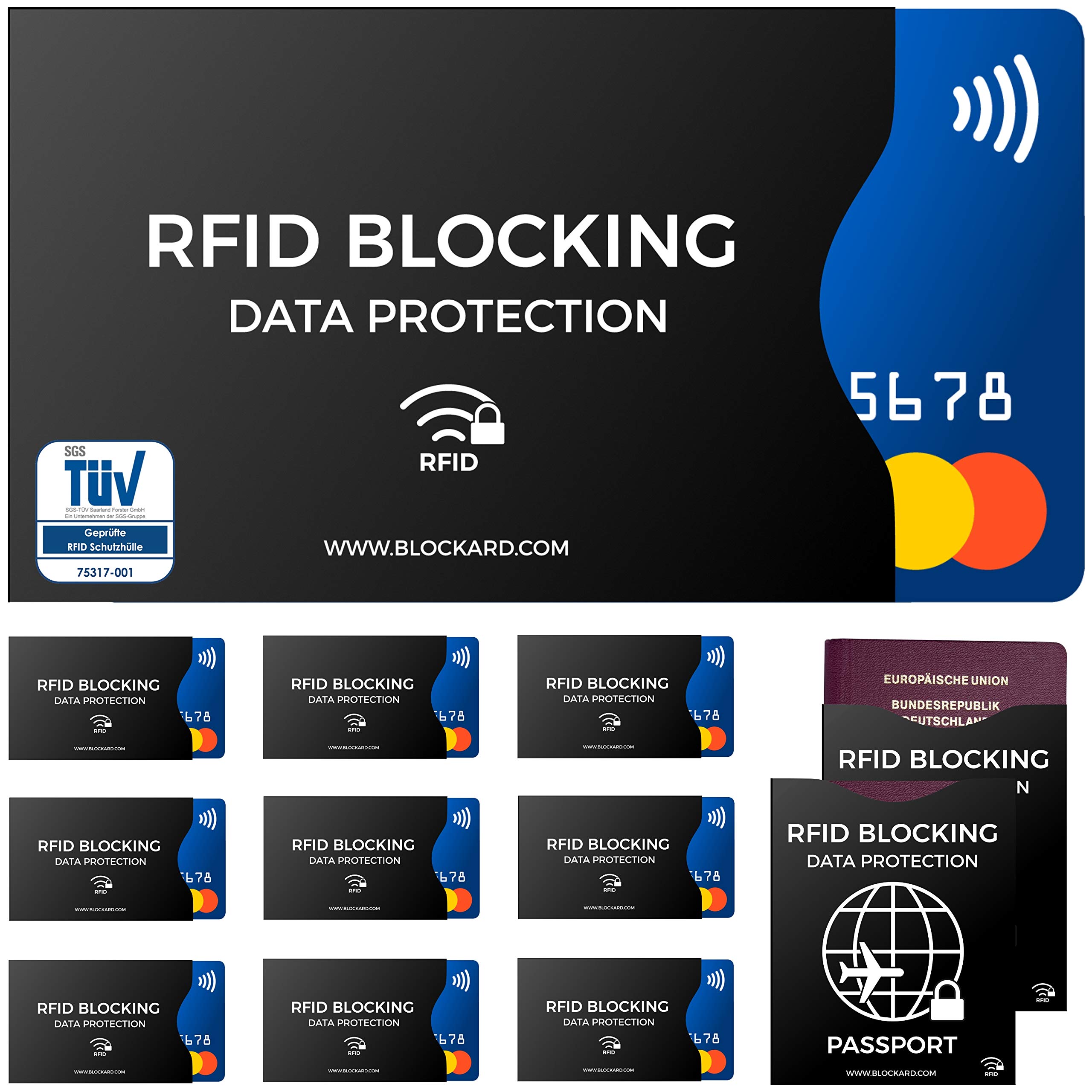 🔒🛡️ TÜV geprüfte RFID Blocker NFC Schutzhüllen (12 Stück) - Schutz vor Funk Datenklau! Angebot bei HelloDeals