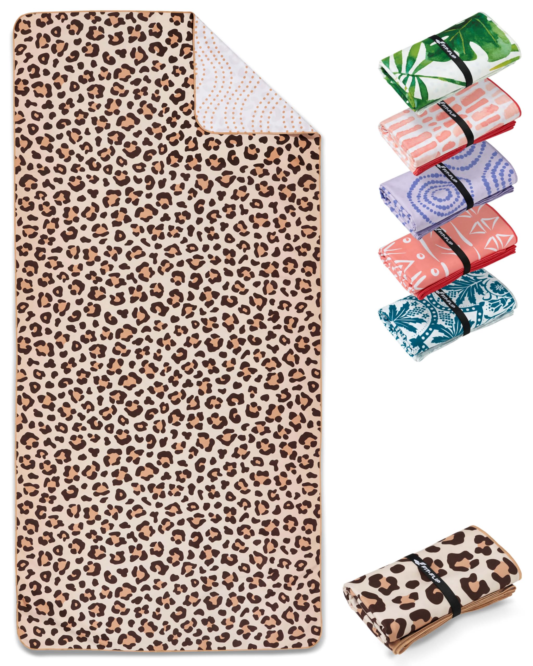 Fit-Flip Strandtuch XXL - Mikrofaser Badetuch - Strandtücher leicht und schnelltrocknend 🌴 Angebot bei HelloDeals