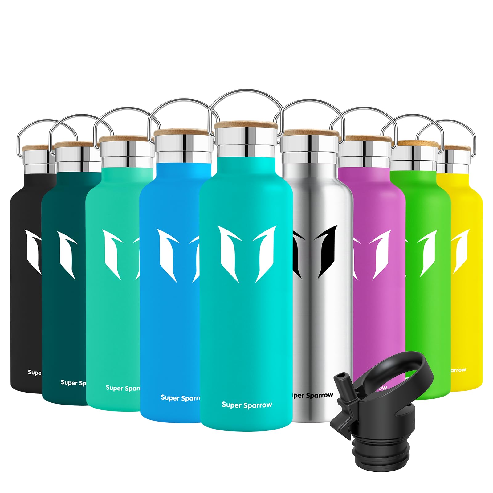 🌟 Super Sparrow Trinkflasche Edelstahl - 750ml Minze 🌟 Angebot bei HelloDeals