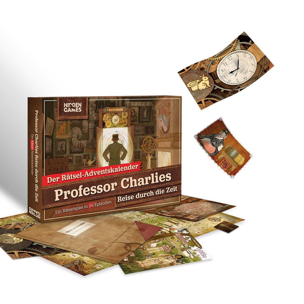 🧩🕰️ Hidden Games - Rätsel-Adventskalender - Charlies Reise durch die Zeit Angebot bei HelloDeals
