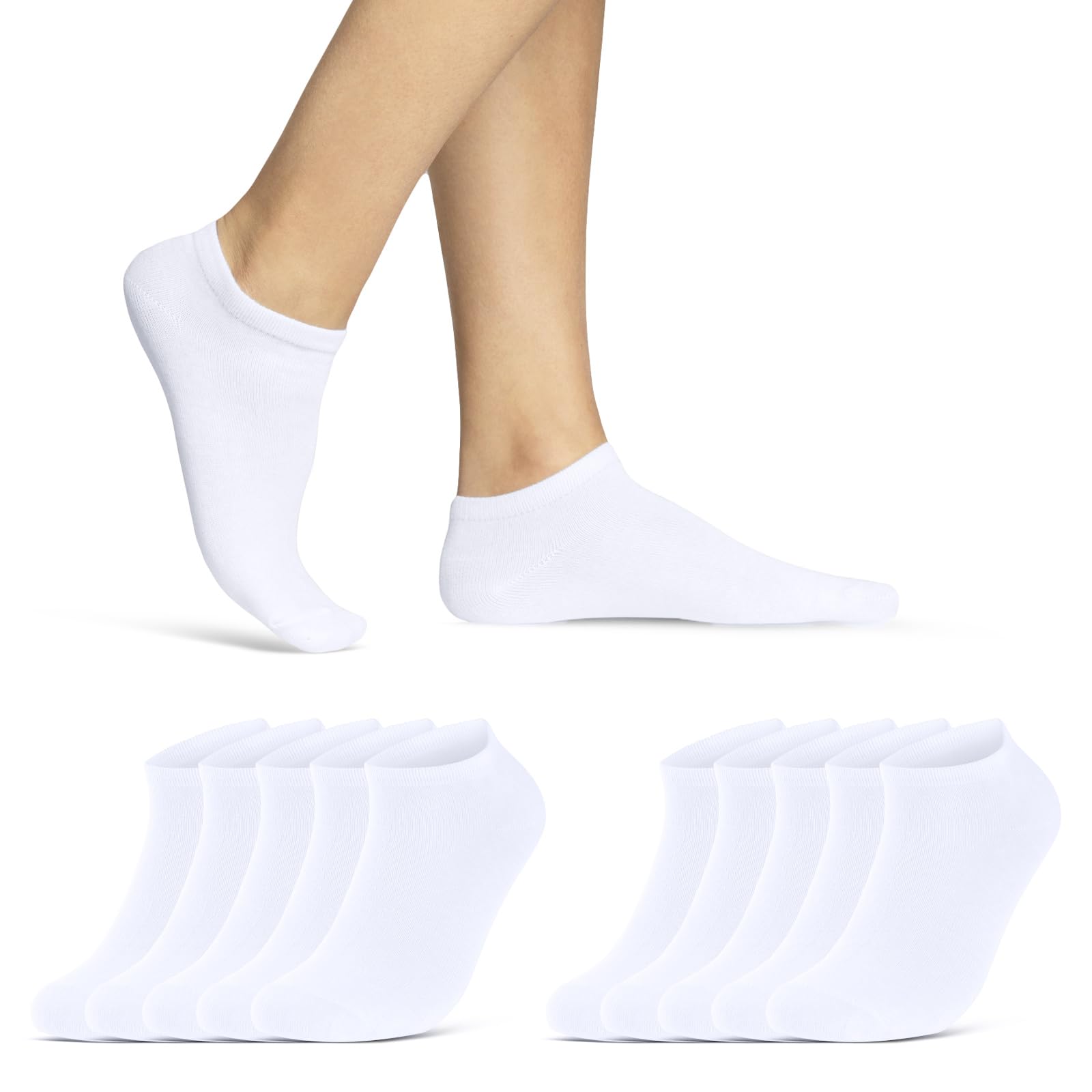 🧦🔥 Mega Deal: 10 | 20 | 30 Paar Sneaker Socken Damen & Herren Schwarz & Weiß 🧦🔥 Angebot bei HelloDeals