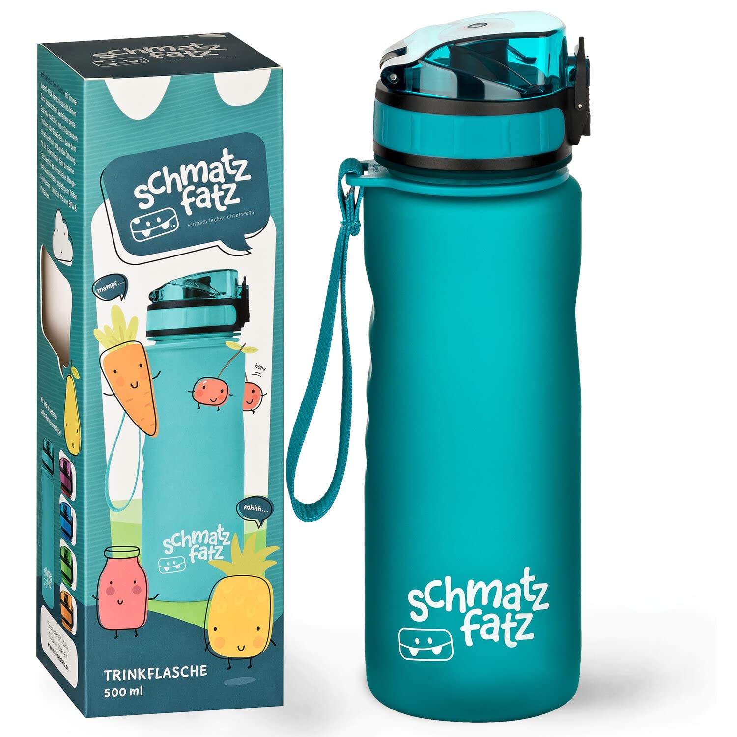 🌈🌟 Schmatzfatz Trinkflasche Kinder Auslaufsicher 0,5L 🌟🌈 Angebot bei HelloDeals
