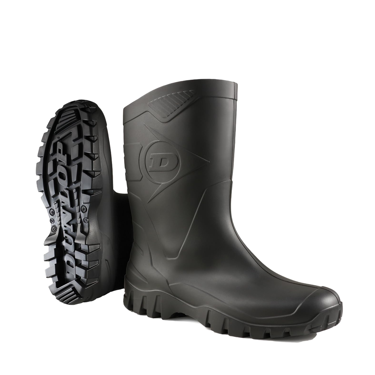 🌧️👢 Dunlop Stiefel Dee 42 EU Schwarz - Wasserdicht und Robust Angebot bei HelloDeals