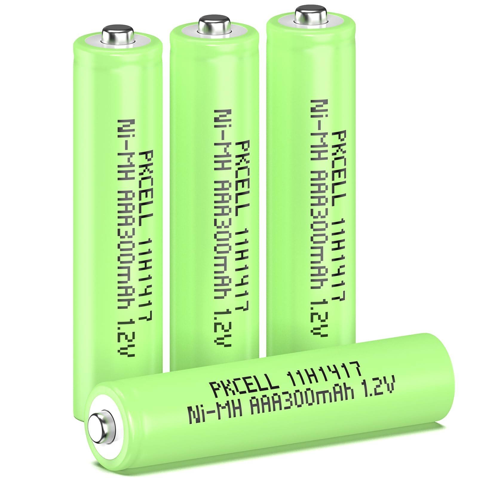 🔋🌞 PKCELL AAA Wiederaufladbare Batterie 300mAh NI-MH 1.2V - 4 Stück Angebot bei HelloDeals