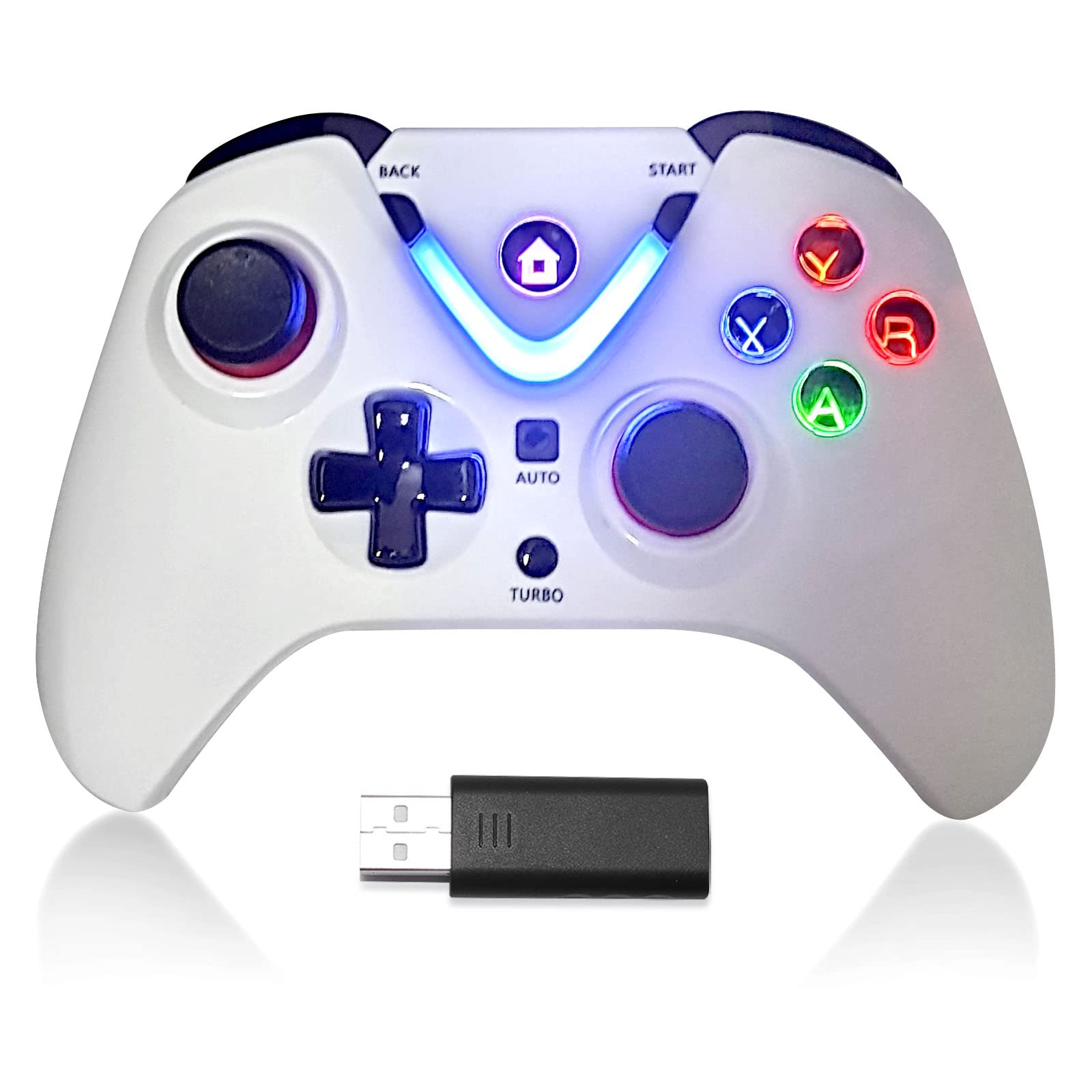 🎮 RALAN Kabelloser Game-Controller mit LED-Beleuchtung für Xbox & PC Angebot bei HelloDeals