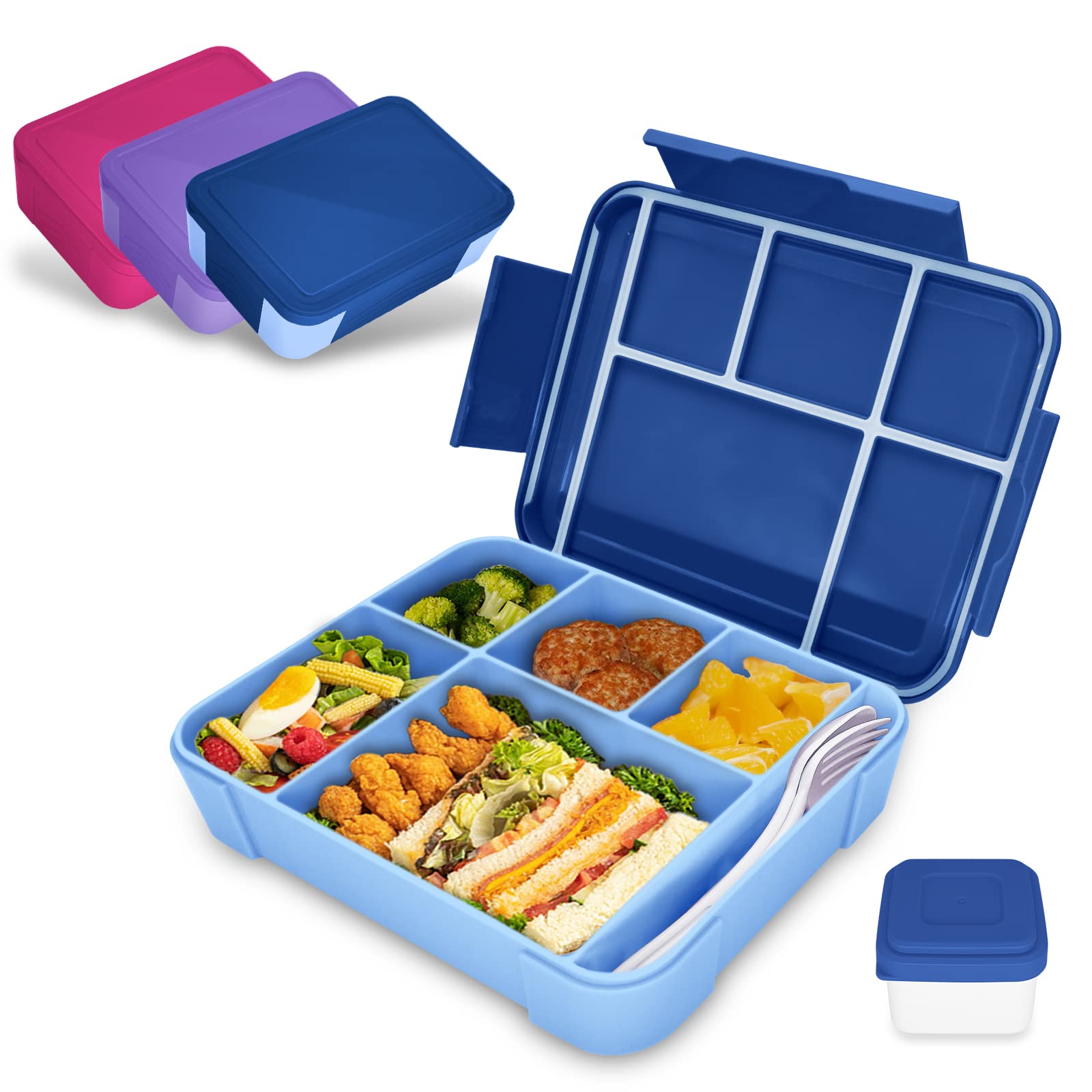 IJIAMY Brotdose Kinder mit Fächern, Bento Box Kinder, Auslaufsicher Lunchbox Kinder 🍱 Angebot bei HelloDeals