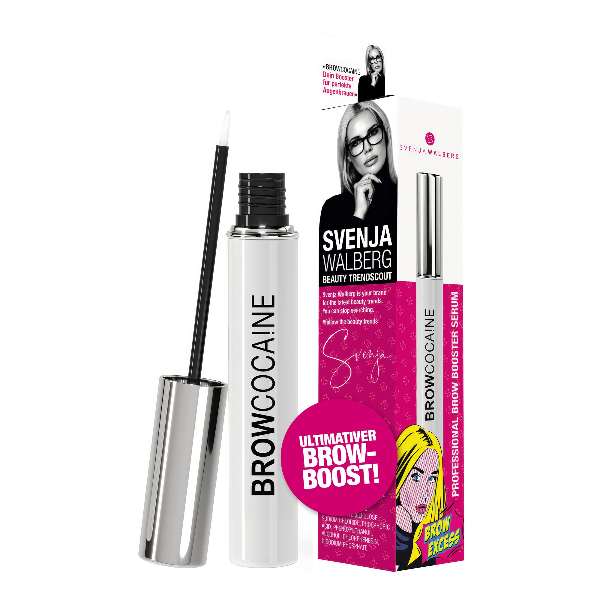 BROWCOCA!NE® Augenbrauen-Serum für schnelles Wachstum & volle Brauen 😍🌿 | veganer Eye-Brow Booster by Svenja Walberg Angebot bei HelloDeals