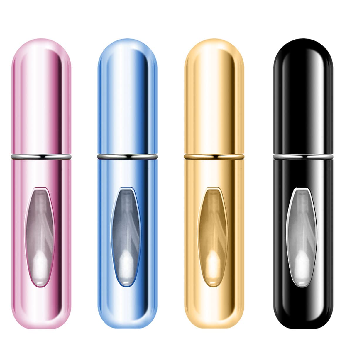 🌟 4 Stück 5ml Parfümzerstäuber - Mini Portable Sprühflasche 🌸 Angebot bei HelloDeals