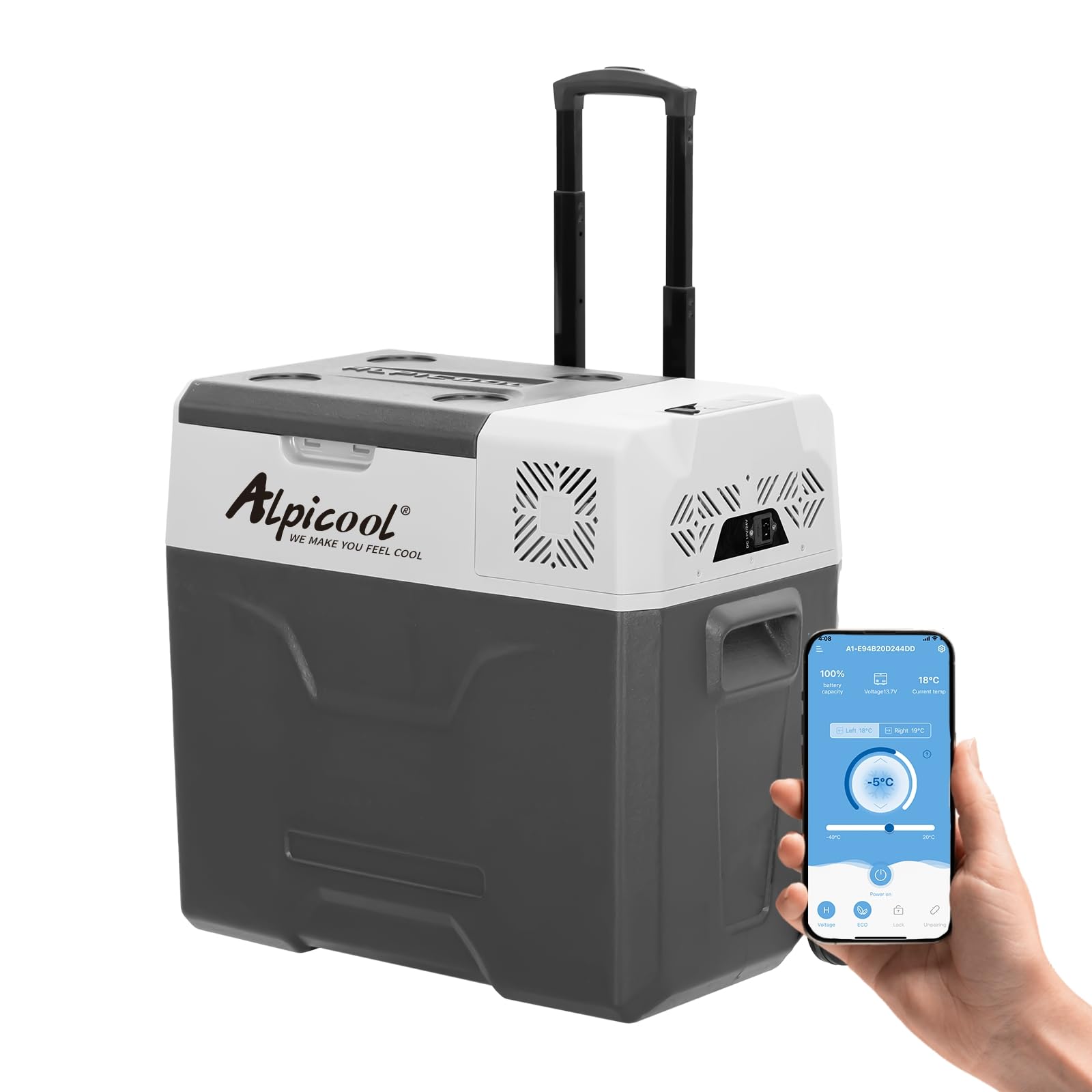 Alpicool CX50 50L Kompressor Kühlbox ❅ 12V tragbarer Kühlschrank ❅ Angebot bei HelloDeals