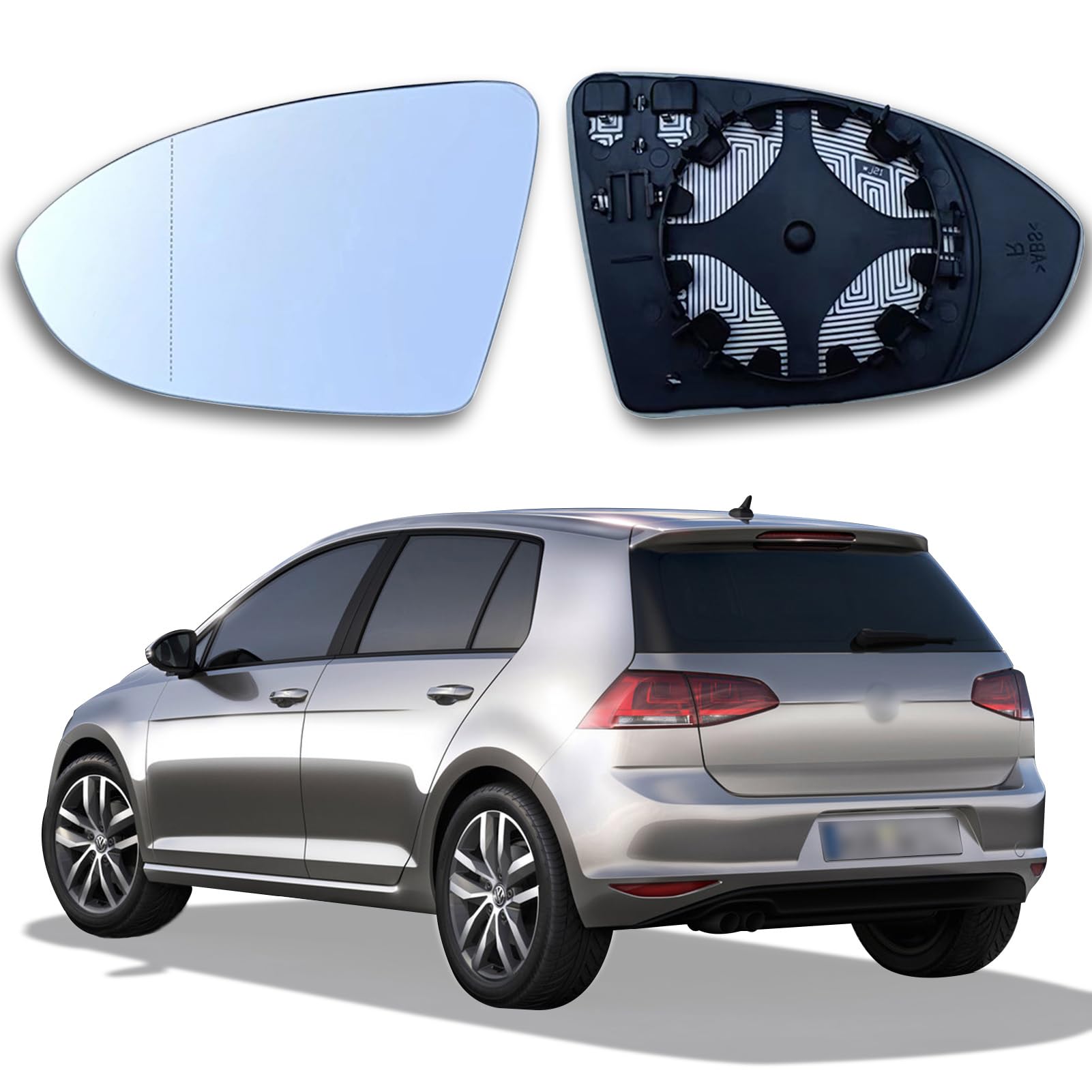 Hochwertiges Beheizbares Spiegelglas für VW Golf 7 🚗 Angebot bei HelloDeals