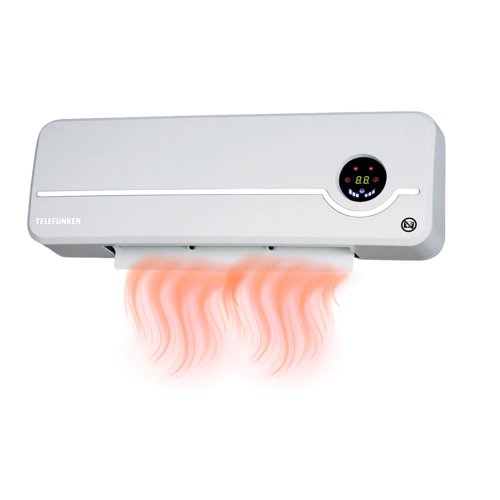 Telefunken TKWH 2000 - Kompakter Keramik-Wandheizlüfter mit Oszillation und intelligenter Temperaturregelung ♨️❄️ Angebot bei HelloDeals