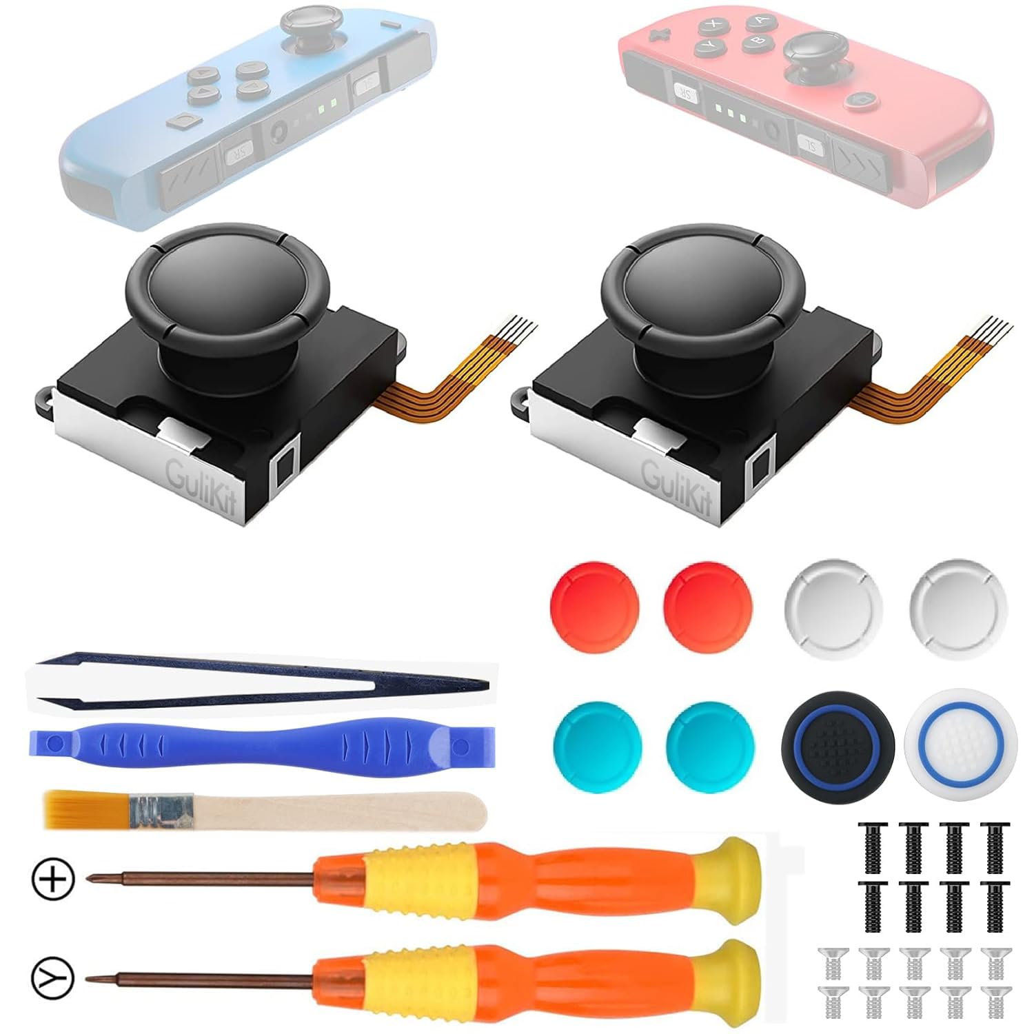 Runsnail für GuliKit 2Pcs TMR Joystick Ersatz für Joycon 🎮🔧 Angebot bei HelloDeals