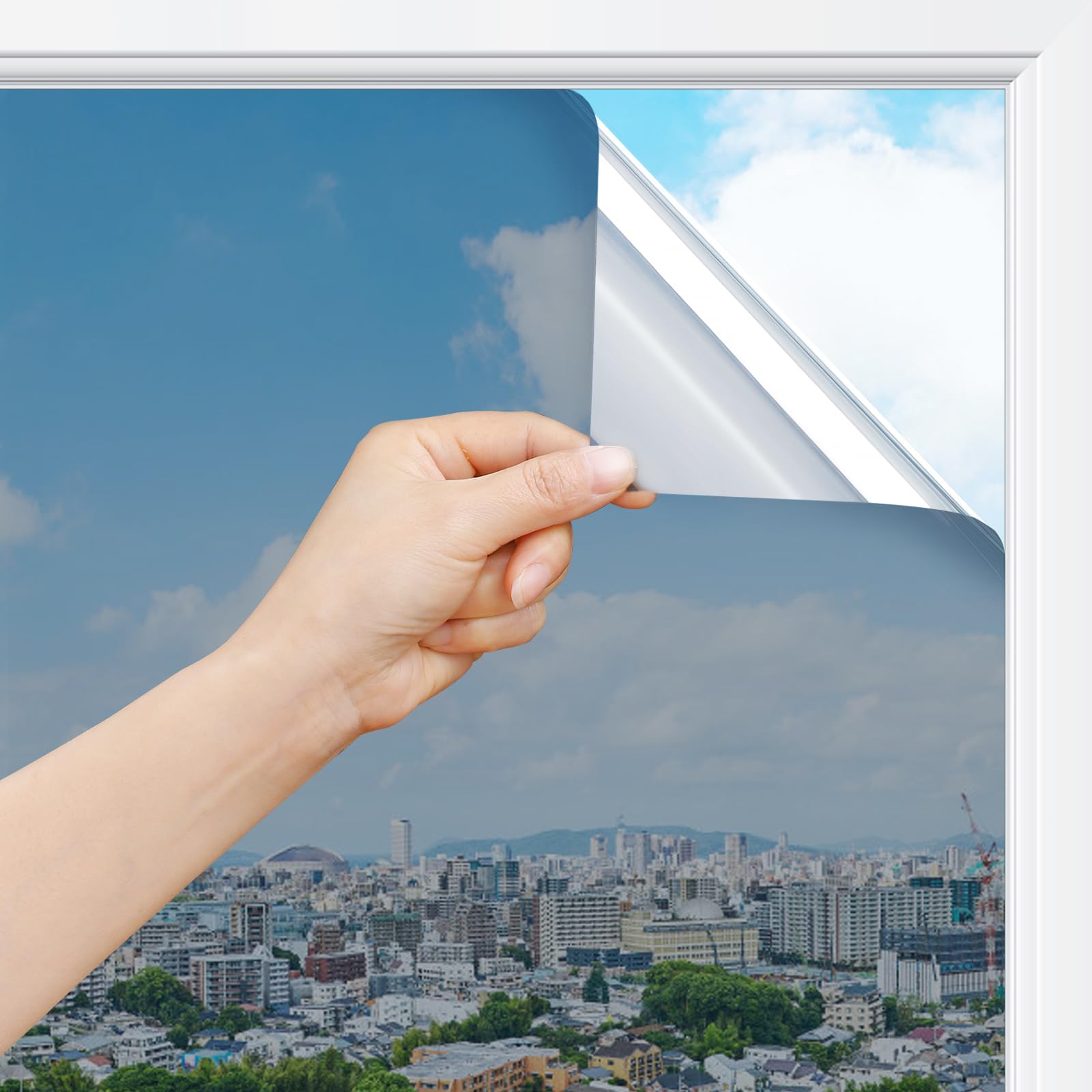 🌞🪟 Rabbitgoo Sonnenschutzfolie Fenster Innen & Außen Silber 44,5x200cm 🪟🌞 Angebot bei HelloDeals