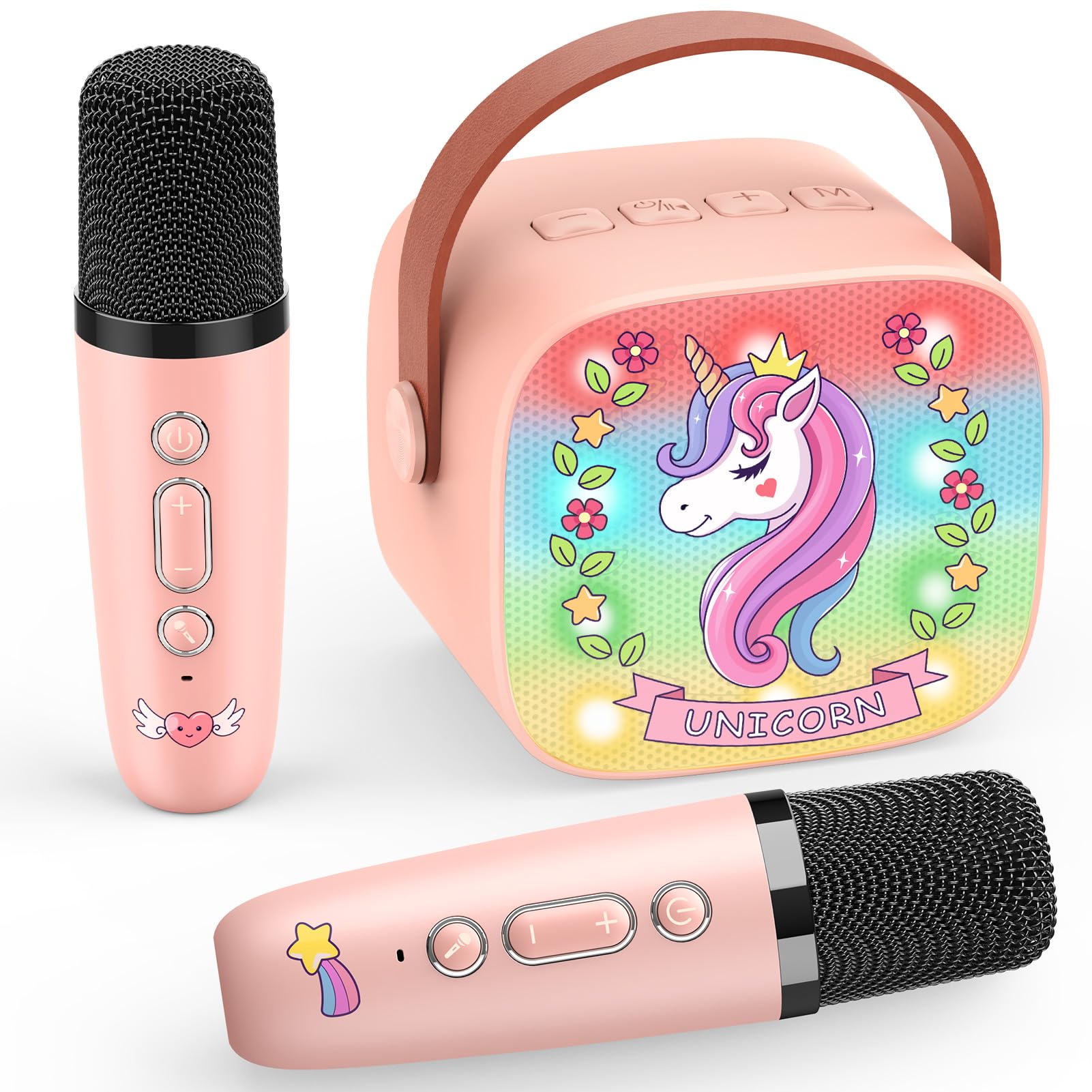 🦄 Dislocati Karaoke Maschine mit 2 Bluetooth Mikrofon Kinder 🎤🎤 Angebot bei HelloDeals