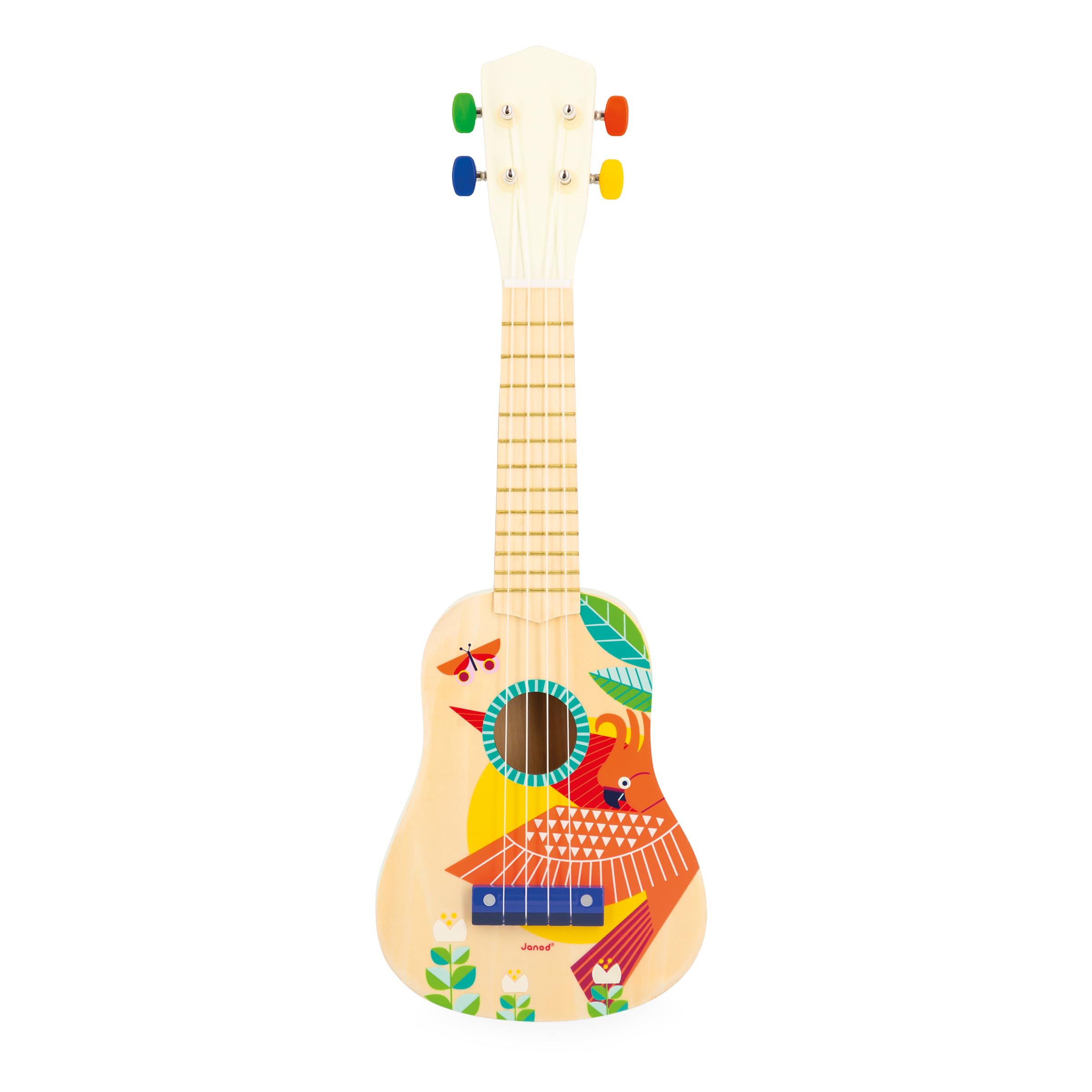 🎶 Janod Gioia Ukulele aus Holz für Kinder - Musikinstrument und Rollenspiel 🎸 Angebot bei HelloDeals