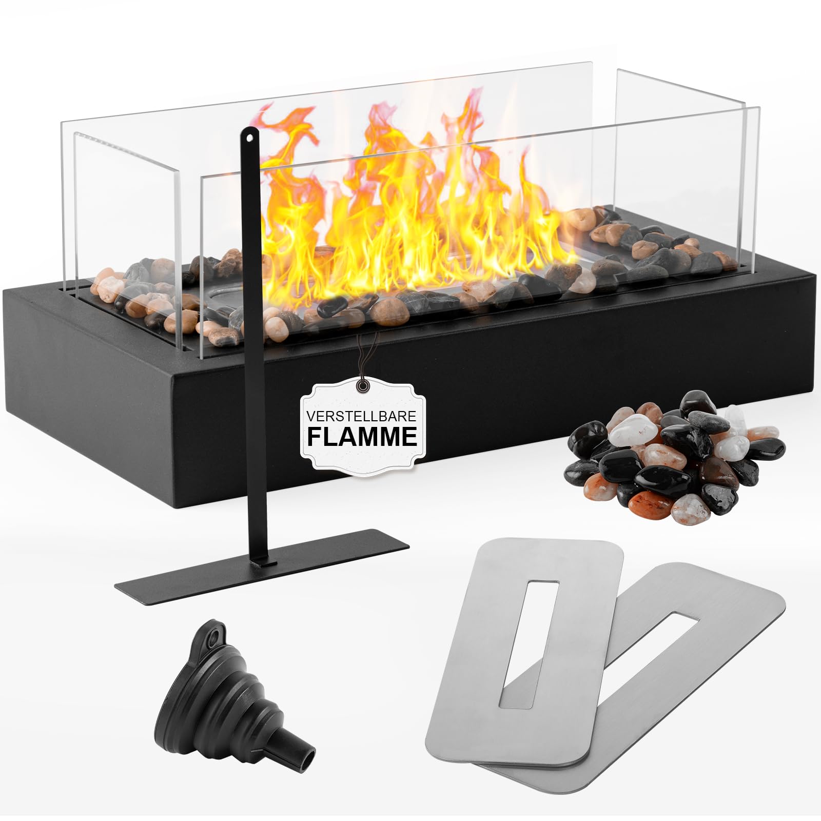 NEU! Ceblish Tischkamin [3h Brenndauer] | Tischfeuer Set für Indoor&Outdoor Angebot bei HelloDeals