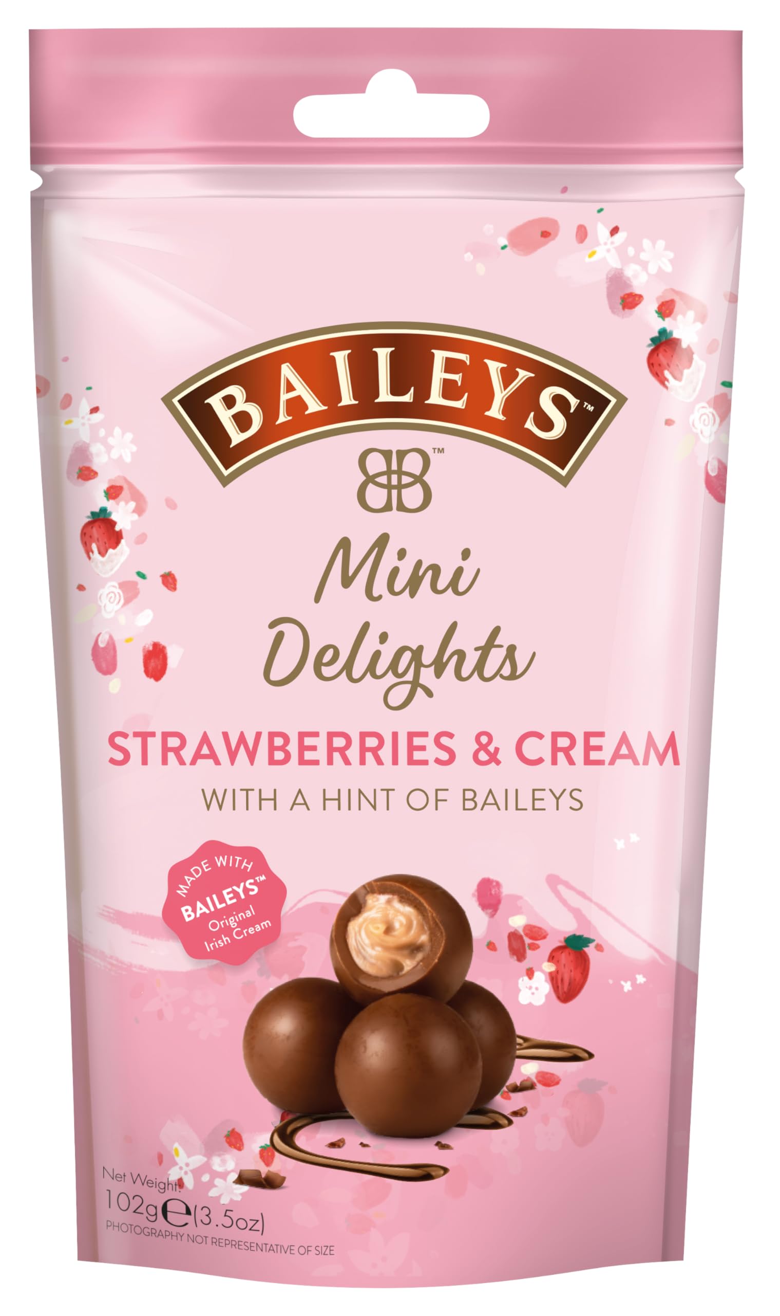 Baileys Chocolate Mini Delights Strawberries & Cream | 1 x 102 g 🍓🍫 | Pralinen Geschenk Angebot bei HelloDeals