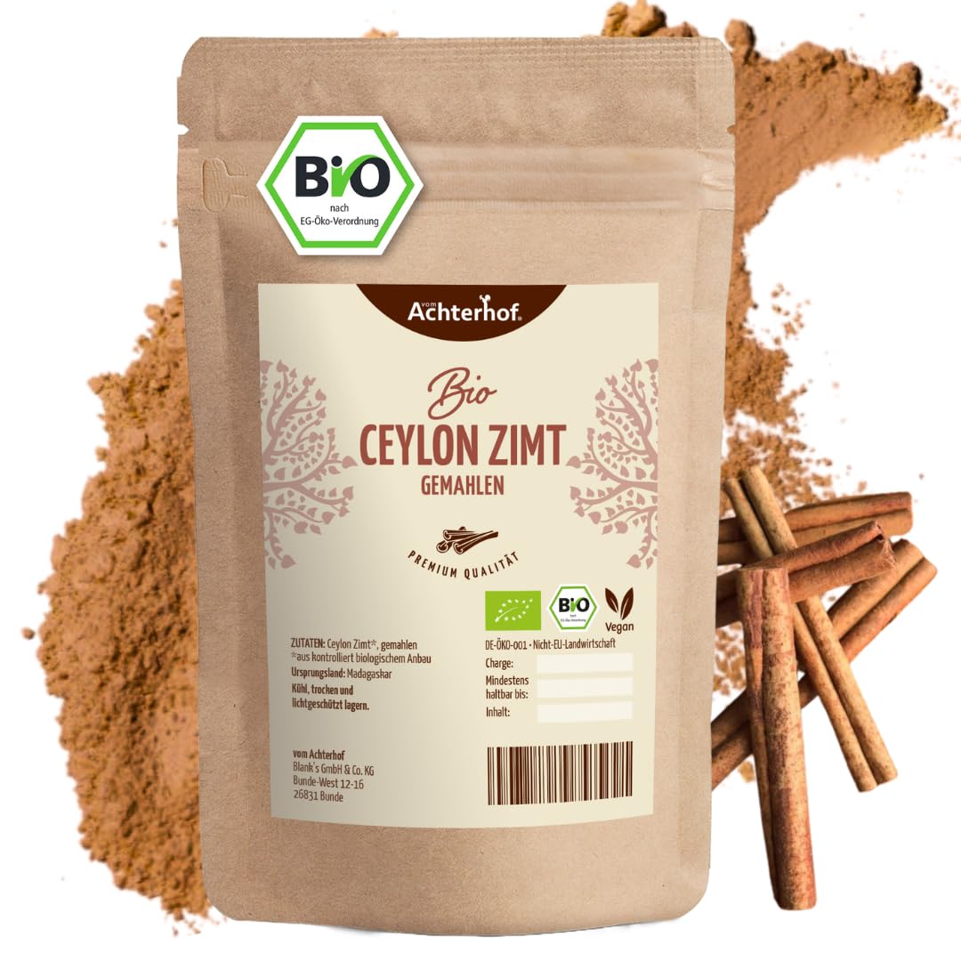 Bio Ceylon Zimt gemahlen (250g) in Premium Qualität 🌿 | 100% ECHTES Bio Ceylon Zimt Pulver 250 g (1er Pack) Angebot bei HelloDeals