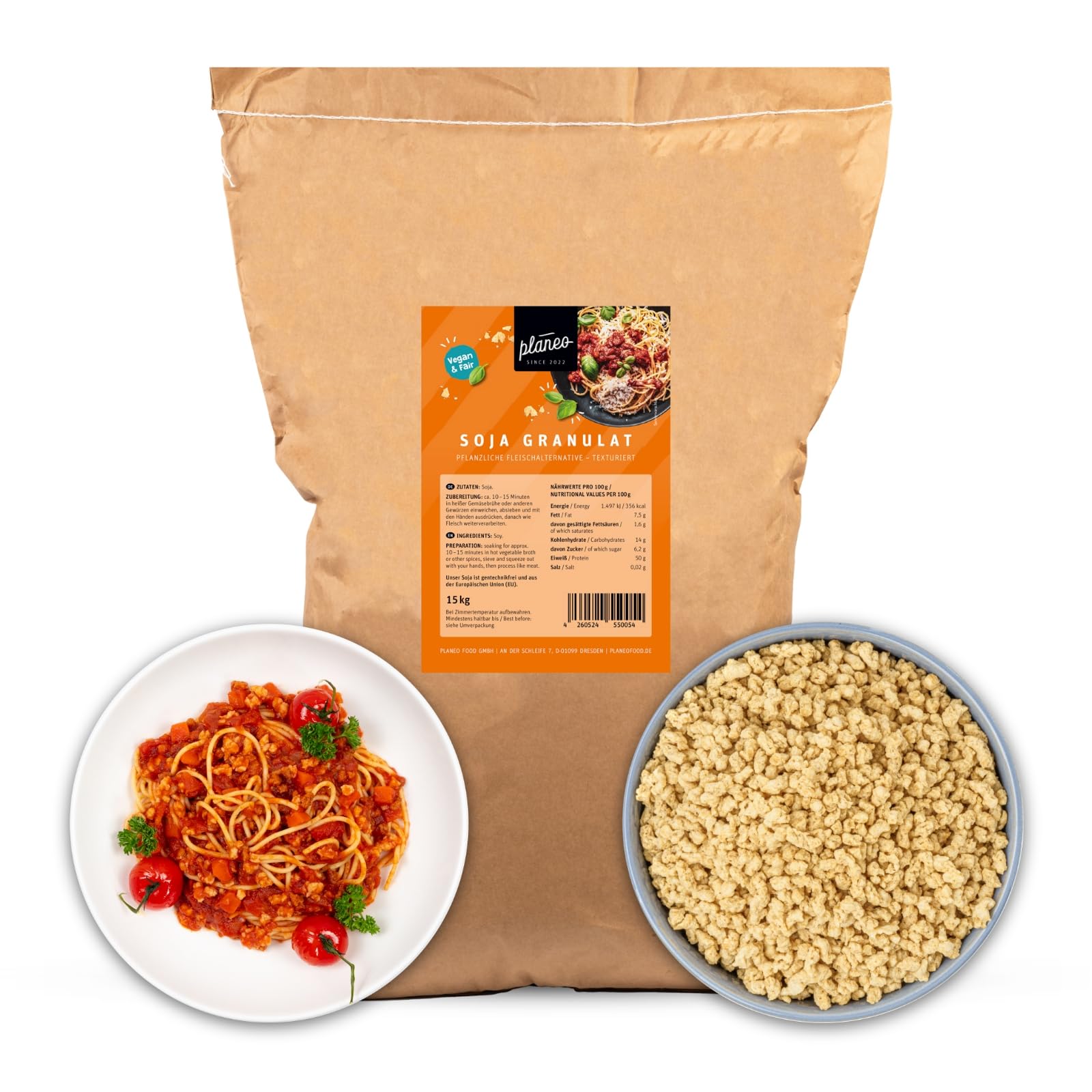 Planeo Soja Granulat 15kg - Gentechnikfrei & Vegan 🌿 Angebot bei HelloDeals