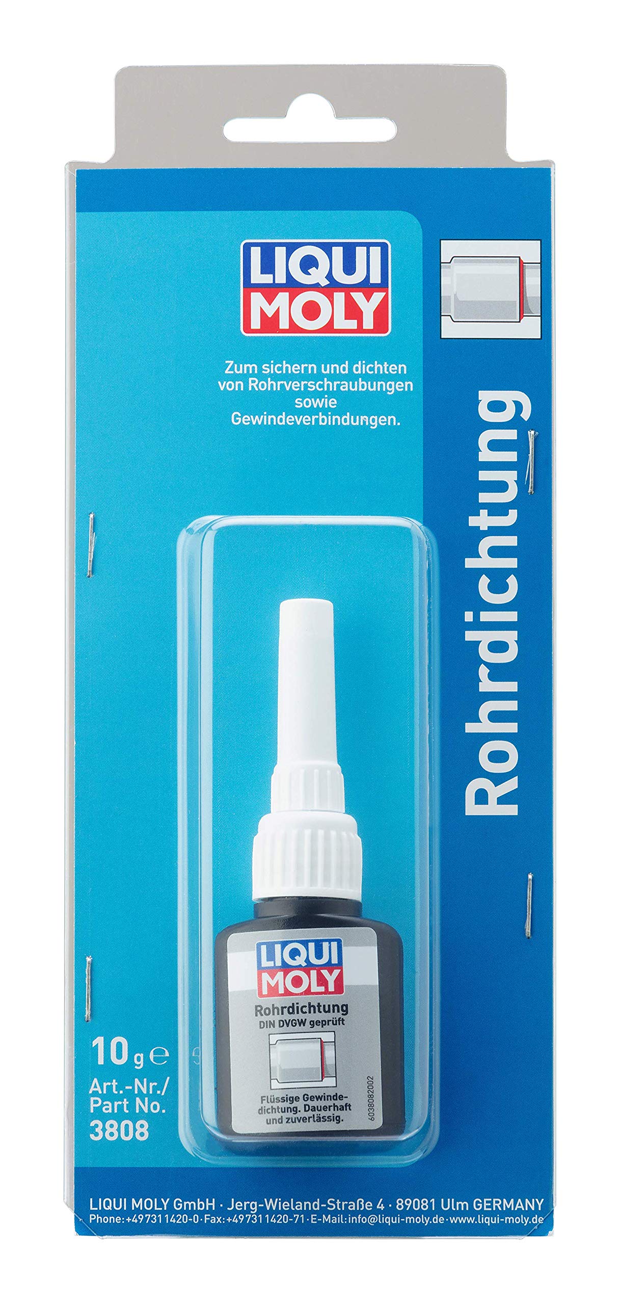 🔧👷 LIQUI MOLY Rohrdichtung | 10 g | Klebstoff | Art.-Nr.: 3808, klar Angebot bei HelloDeals