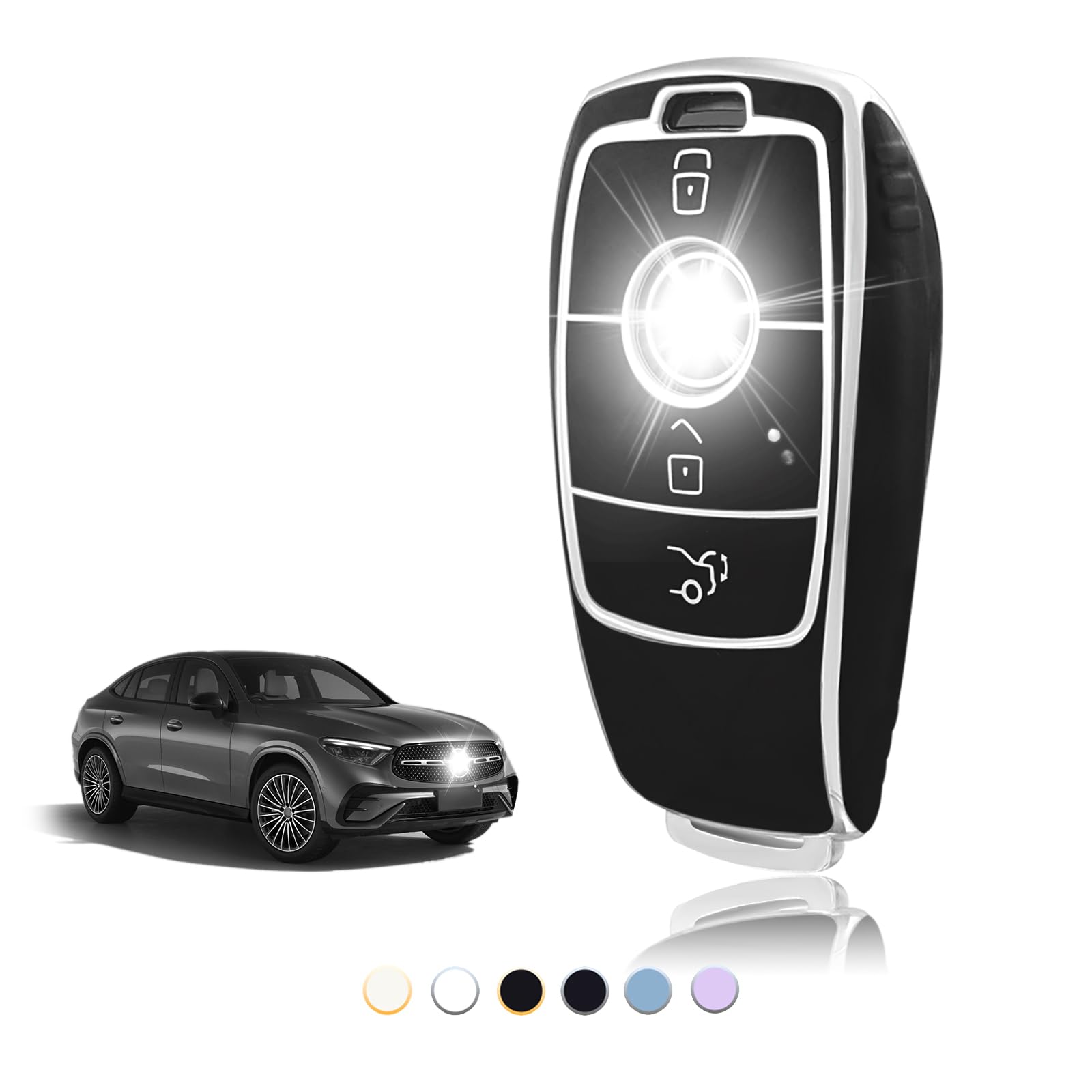 TOOMUME Schlüsselhülle TPU - Autoschlüssel Hülle für Mercedes Benz 🚗🔑 Angebot bei HelloDeals