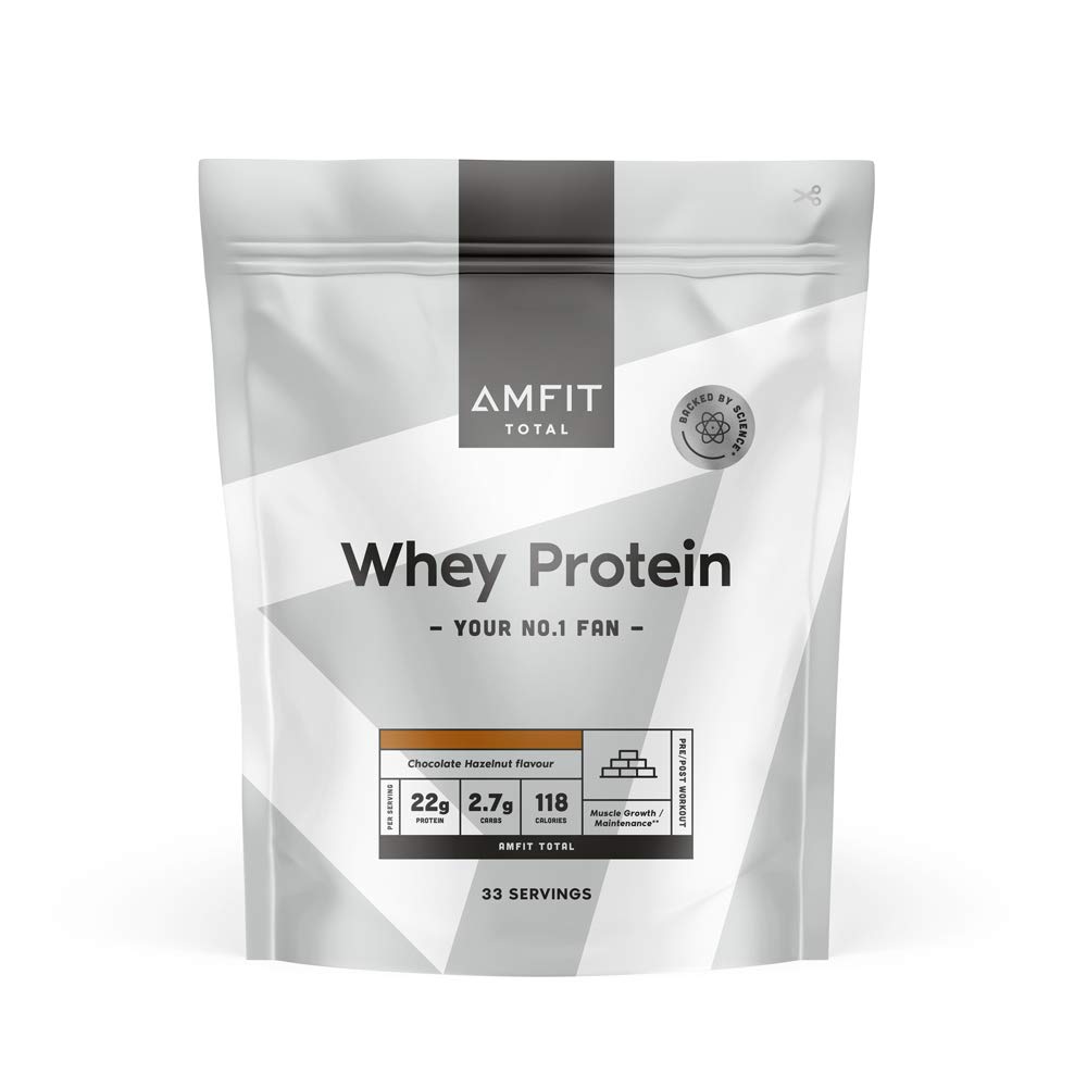 🍫🌰 Amfit Nutrition Molkeproteinpulver Schokolade-Haselnuss 1kg Angebot bei HelloDeals
