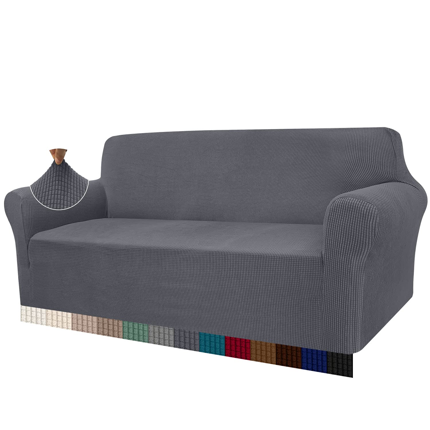 🛋️ Granbest Hochelastischer Sofabezug in Grau - Schutz für dein Sofa! Angebot bei HelloDeals