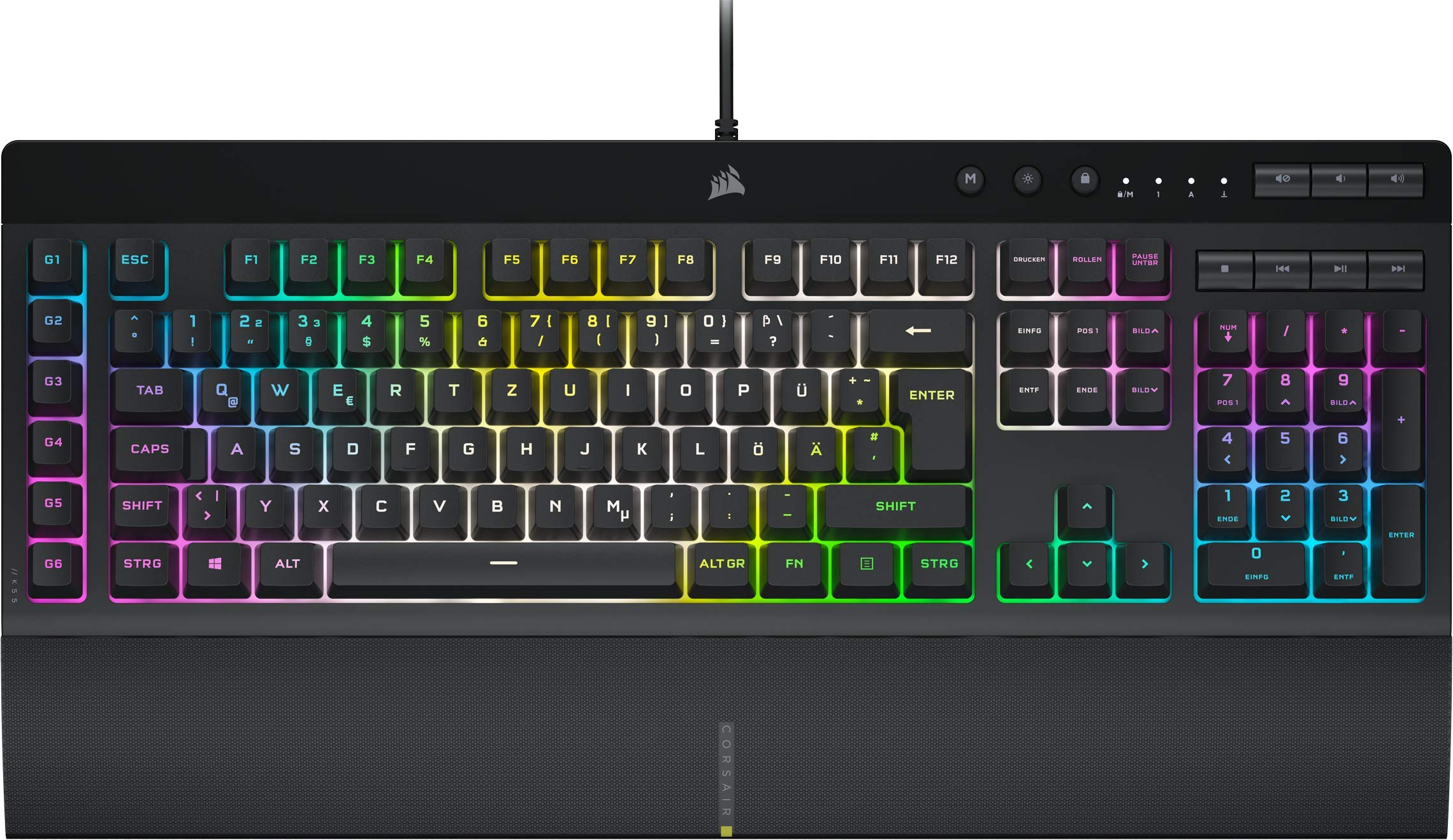 🌟SALE🌟 CORSAIR K55 RGB PRO XT Kabelgebundene Membrantastatur Angebot bei HelloDeals