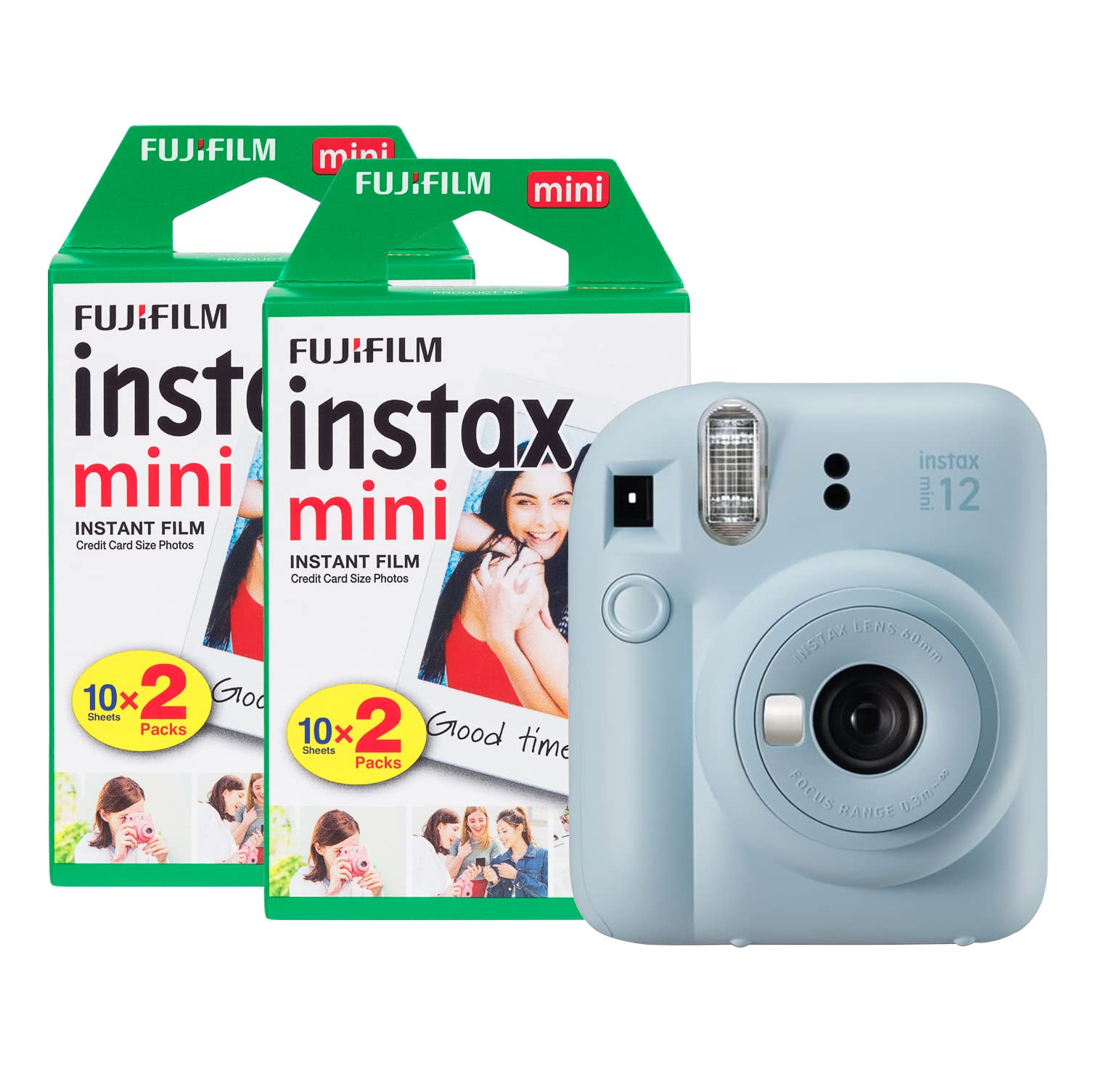 📸 Fujifilm instax Mini 12 Sofortbildkamera mit 40 Aufnahmen, Pastellblau 🌟 Angebot bei HelloDeals