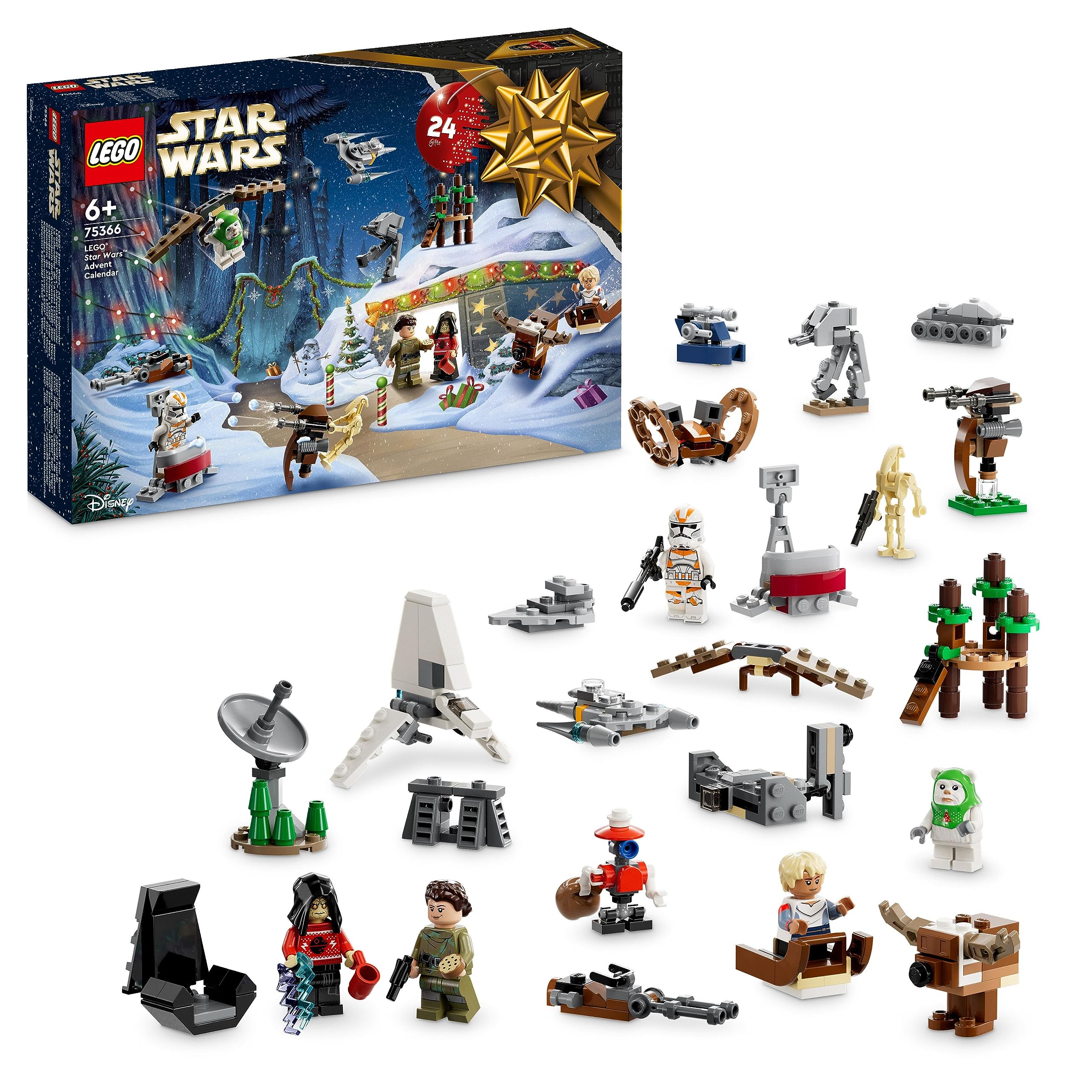 🎅 LEGO 75366 Star Wars Adventskalender 2023 🌟 Weihnachtskalender mit 24 Geschenken! Angebot bei HelloDeals