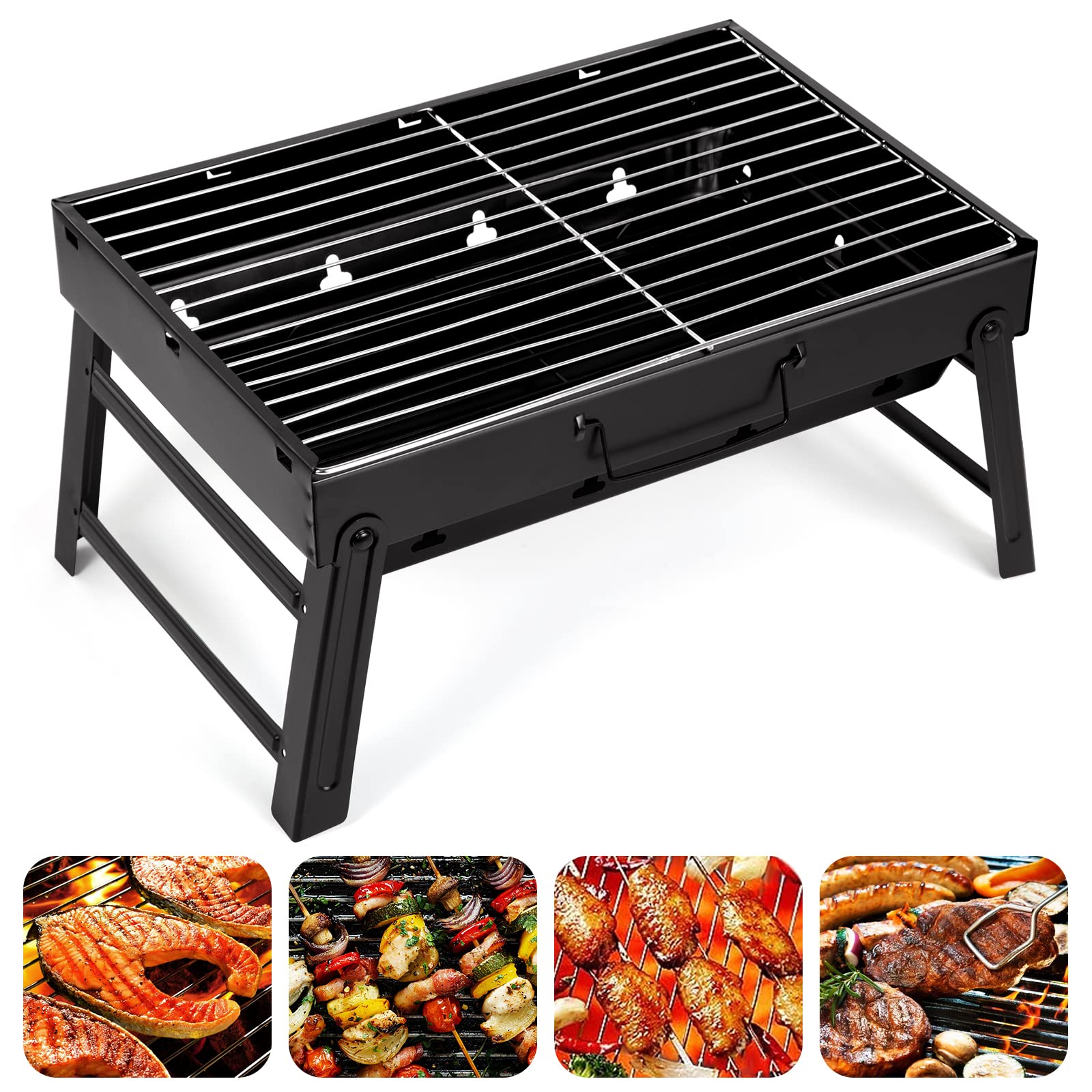 🔥AGM Holzkohlegrill Picknickgrill Edelstahl🔥 Angebot bei HelloDeals