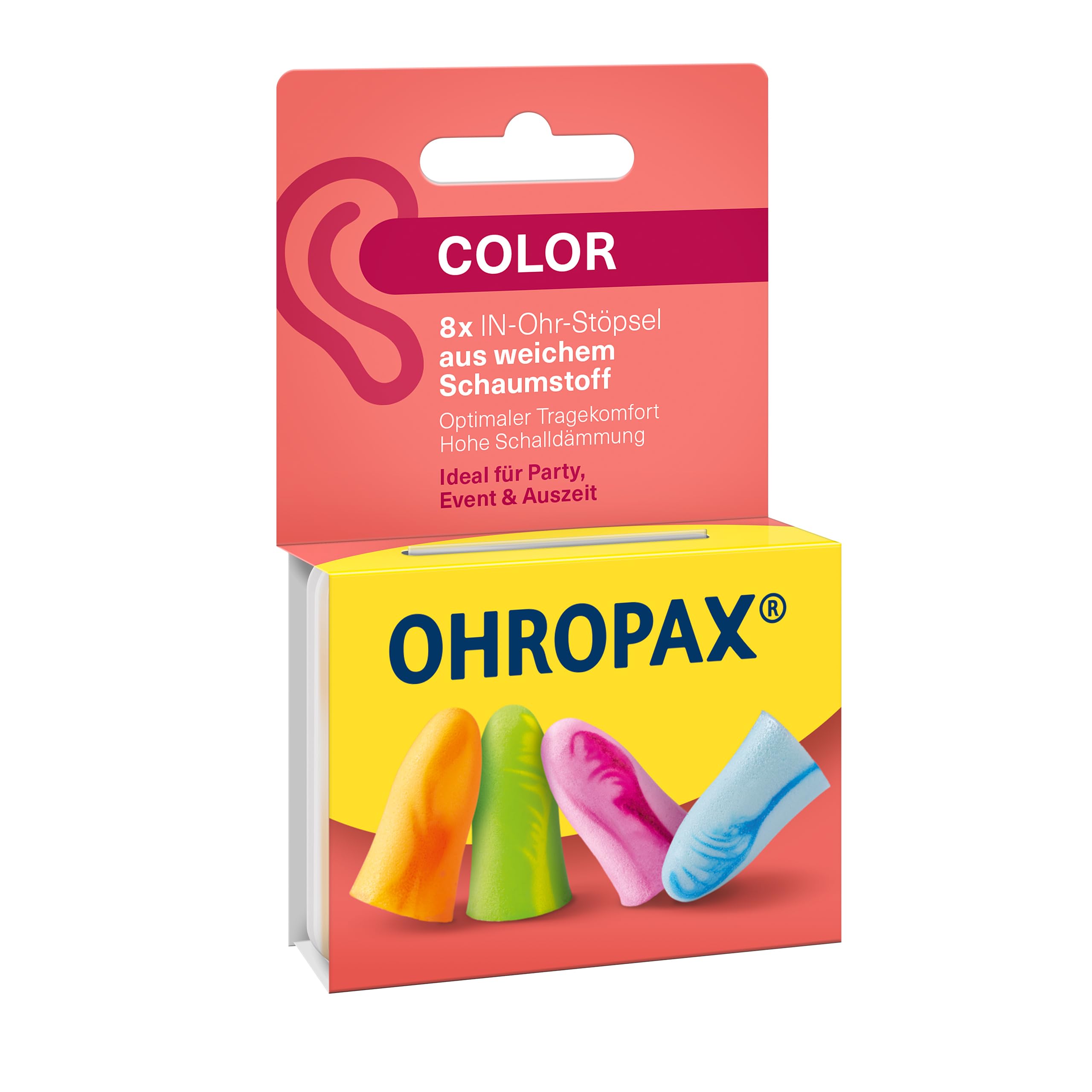 OHROPAX Color Ohrstöpsel – Bunter Gehörschutz für Party und Entspannung 🎶🌈 Angebot bei HelloDeals